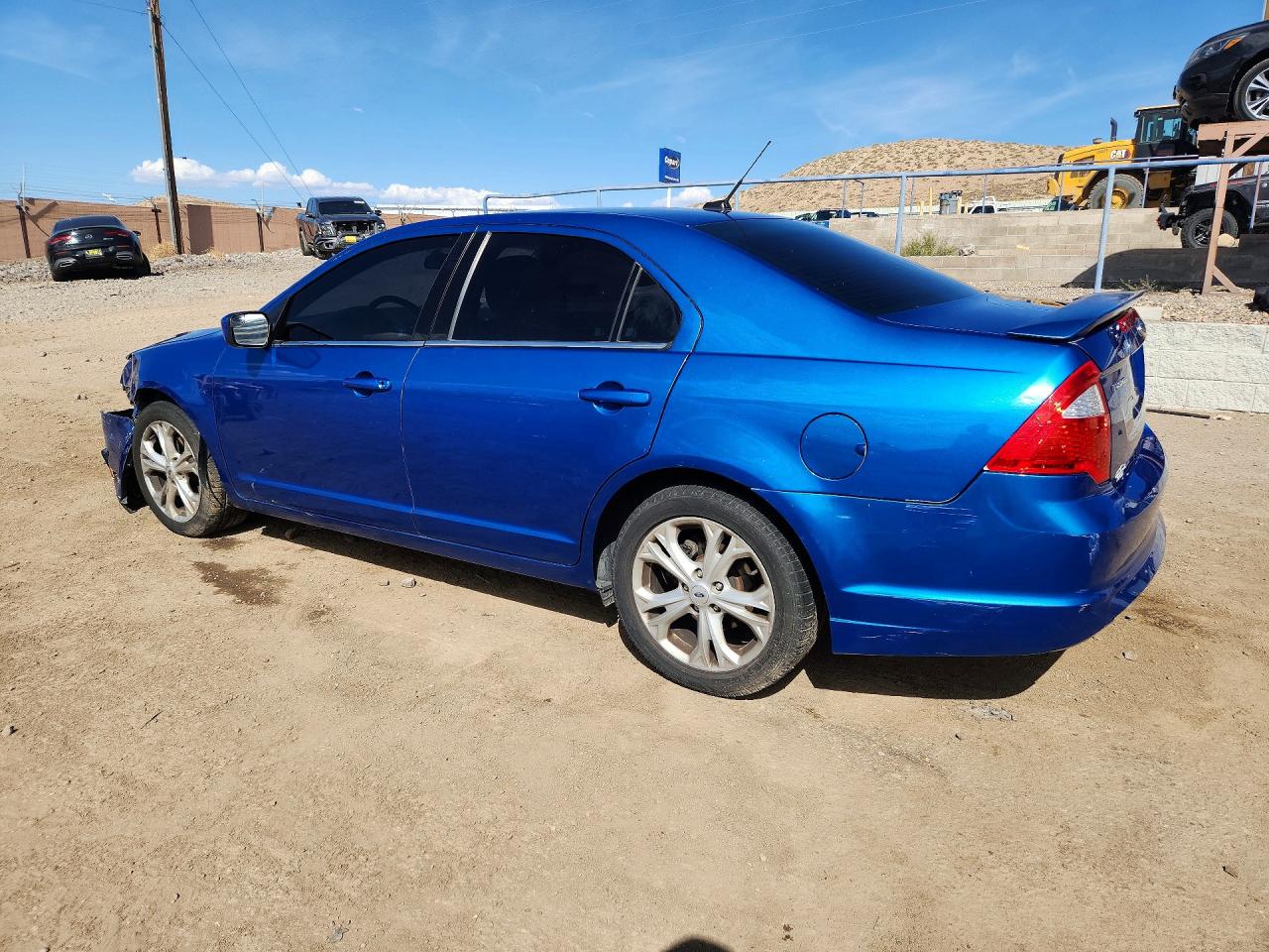 2012 Ford Fusion Se Blue vin: 3FAHP0HA0CR290715