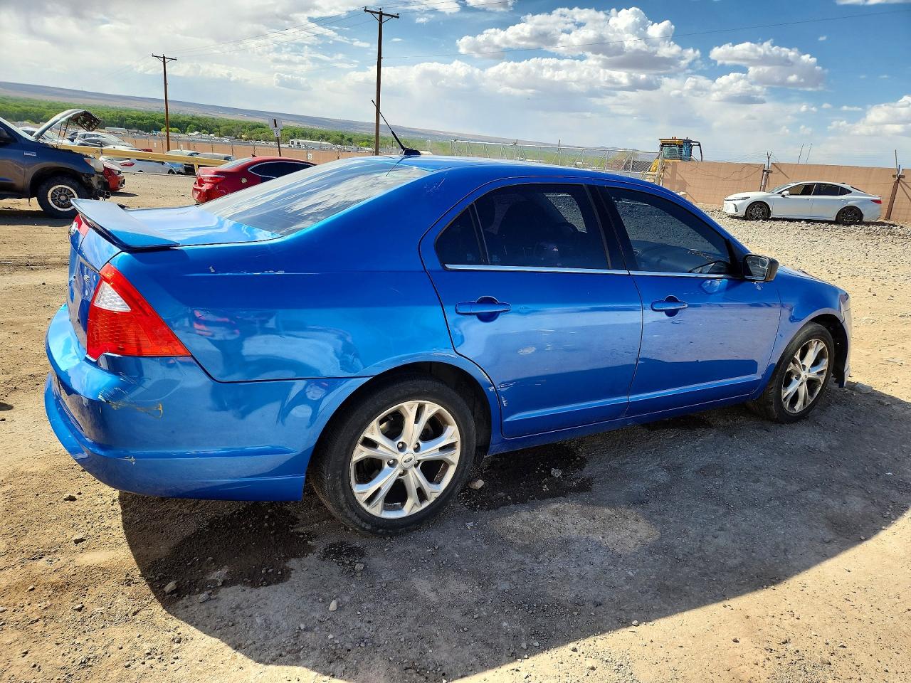 2012 Ford Fusion Se Blue vin: 3FAHP0HA0CR290715