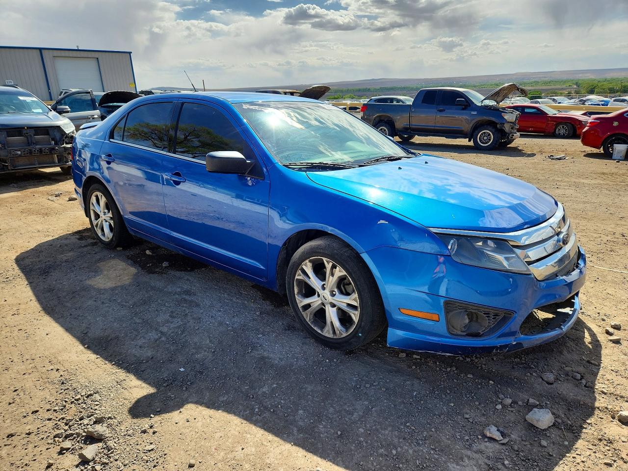 2012 Ford Fusion Se Blue vin: 3FAHP0HA0CR290715