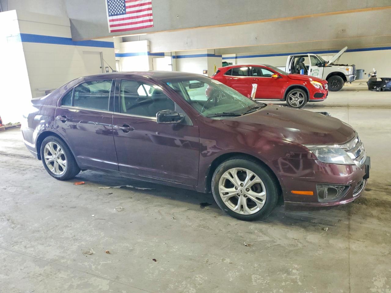 2012 Ford Fusion Se Burgundy vin: 3FAHP0HA0CR298345