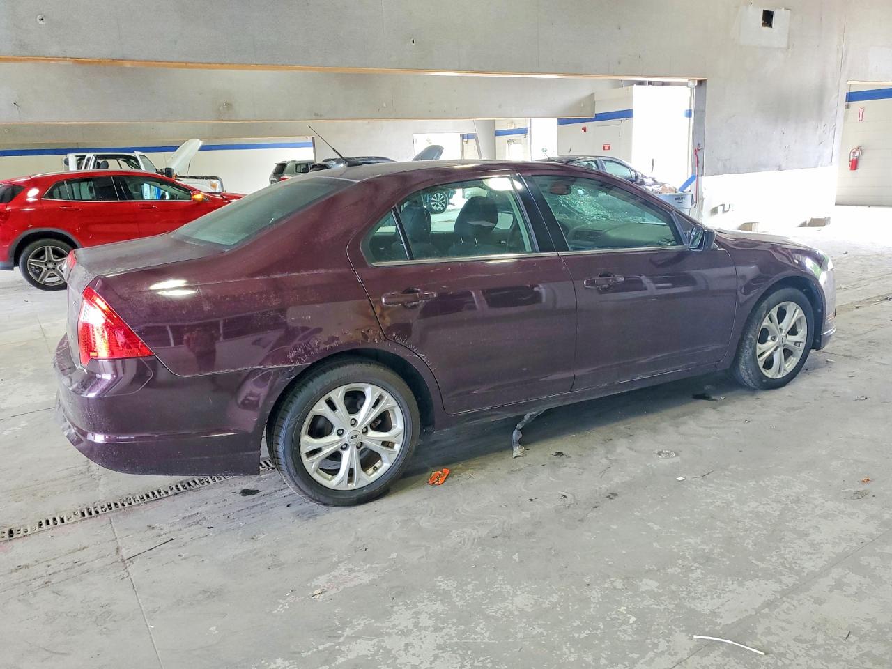 2012 Ford Fusion Se Burgundy vin: 3FAHP0HA0CR298345