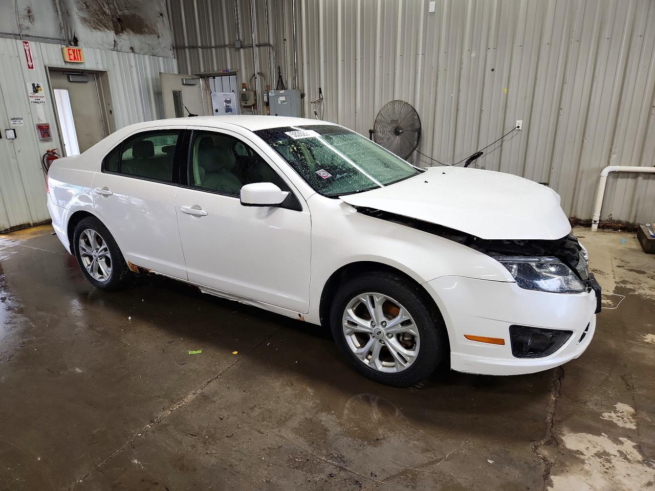 2012 Ford Fusion Se White vin: 3FAHP0HA0CR299558