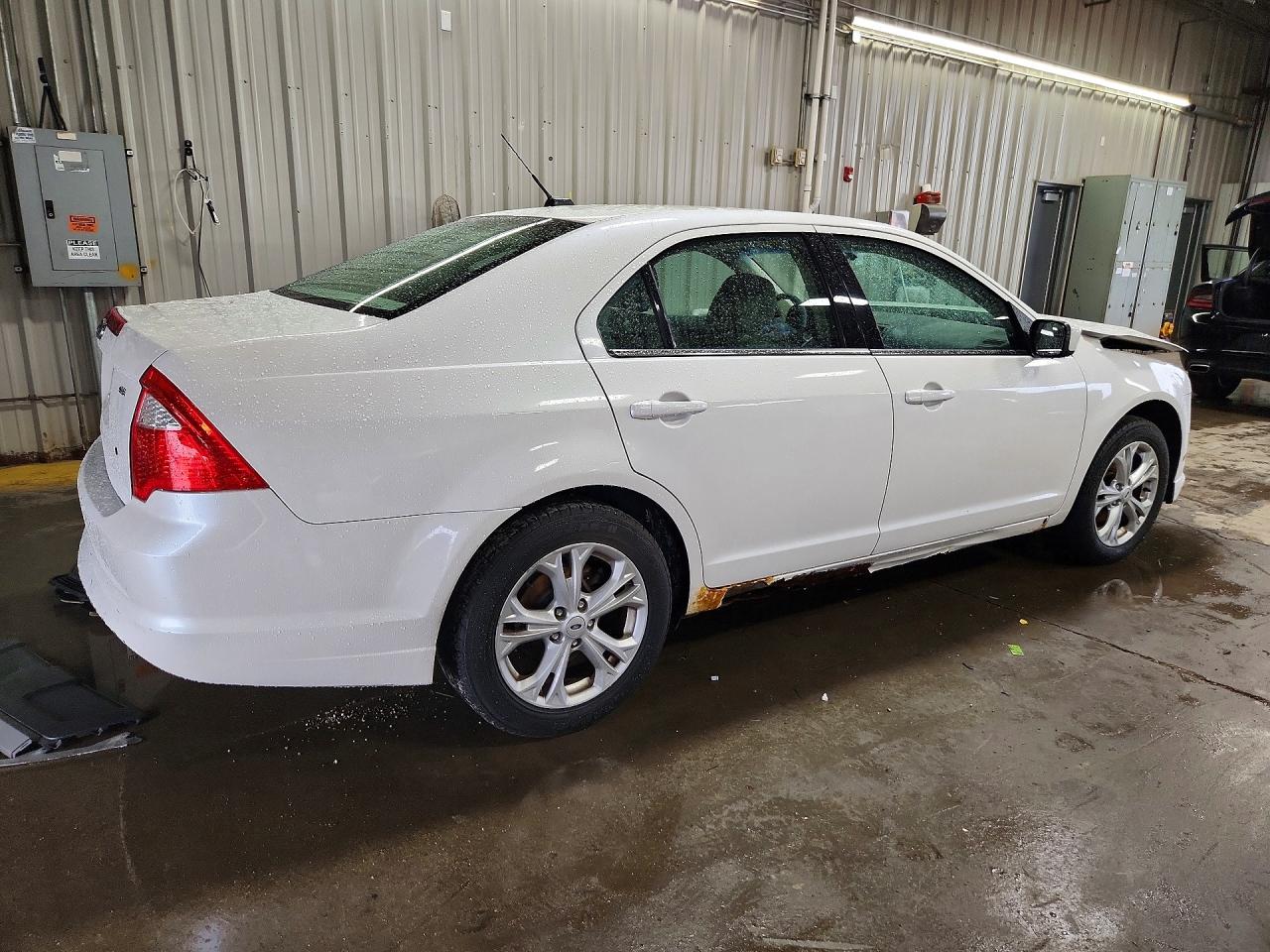 2012 Ford Fusion Se White vin: 3FAHP0HA0CR299558