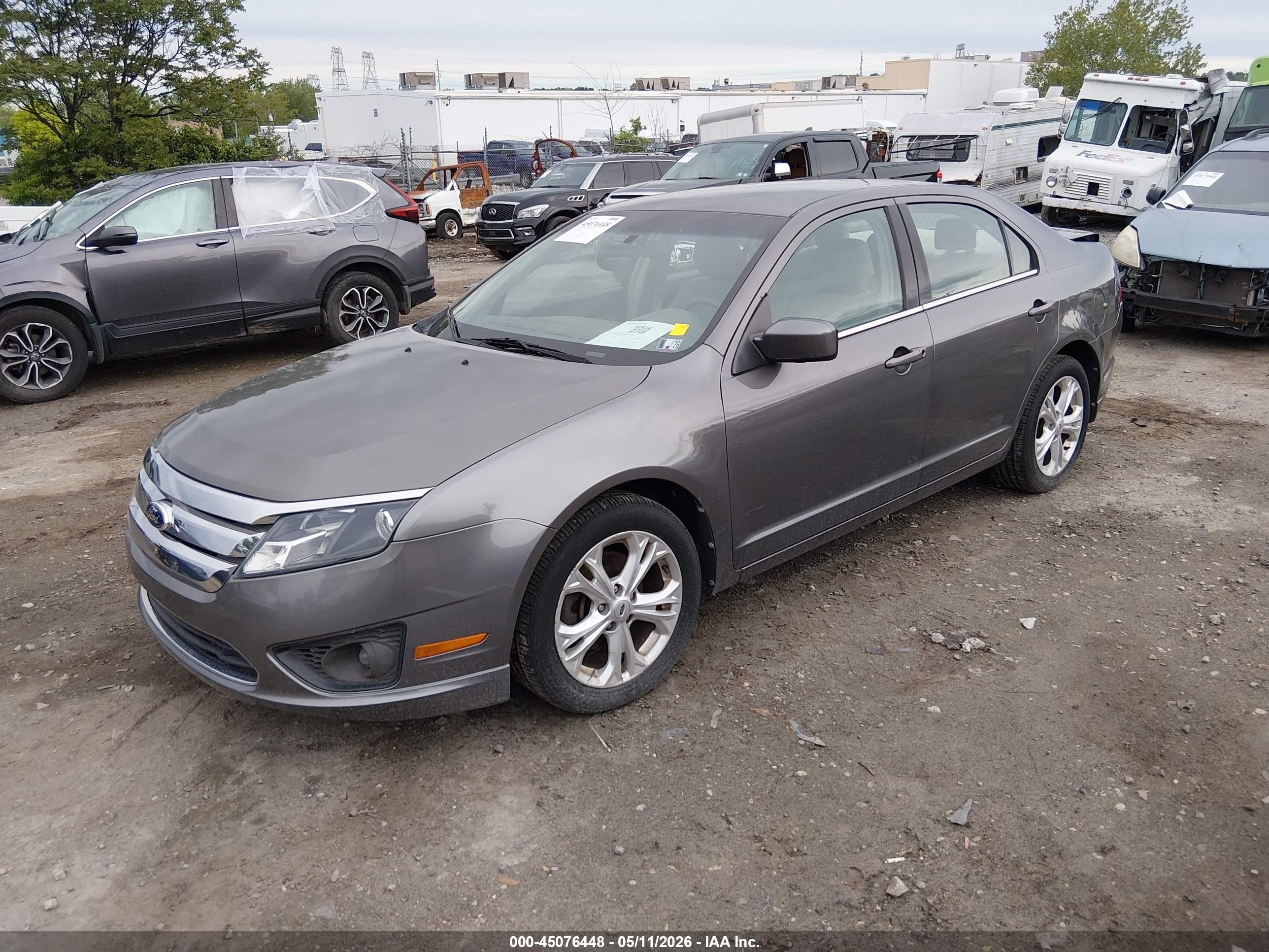2012 Ford Fusion Se Серый vin: 3FAHP0HA0CR371469