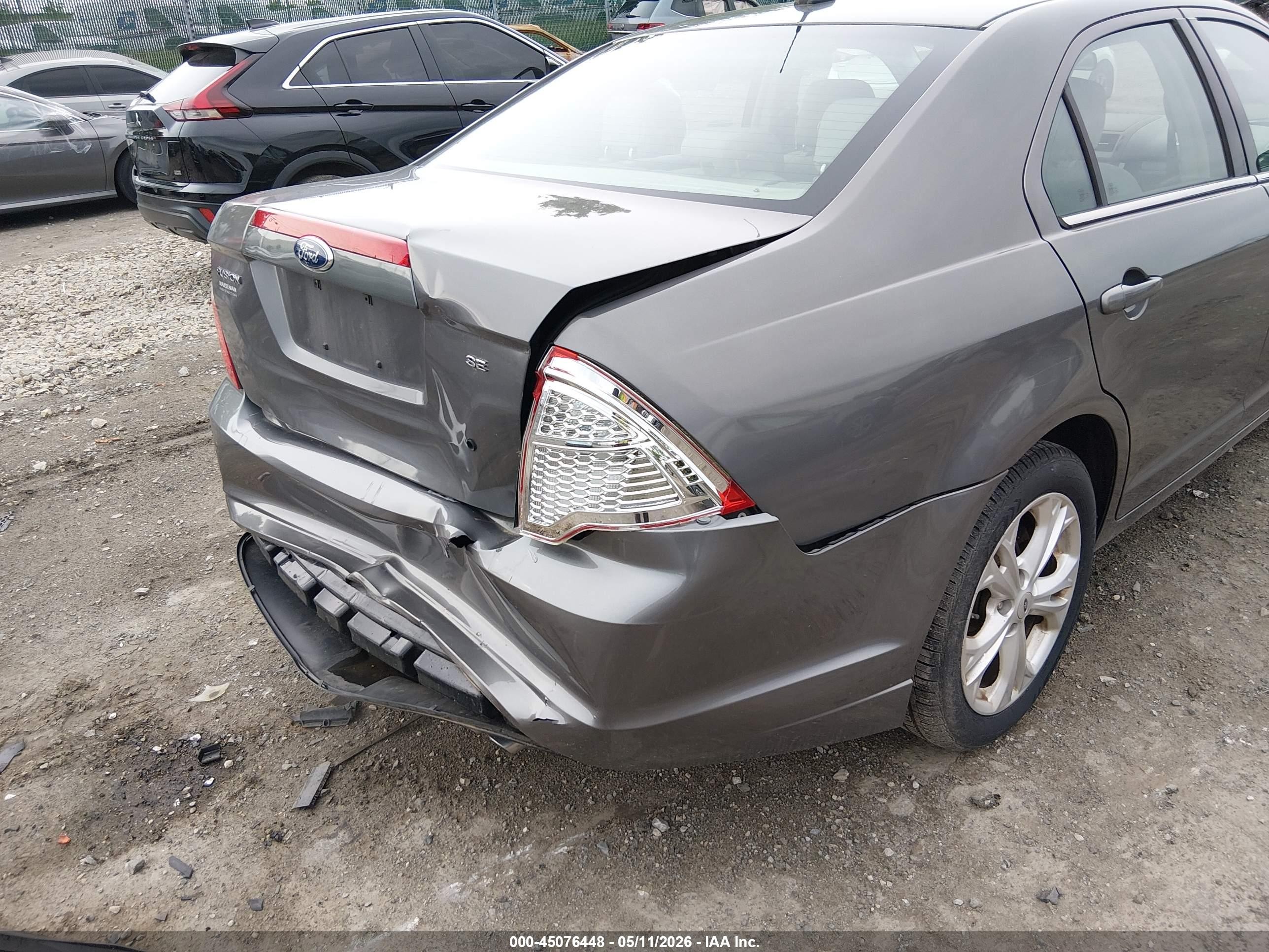2012 Ford Fusion Se Серый vin: 3FAHP0HA0CR371469