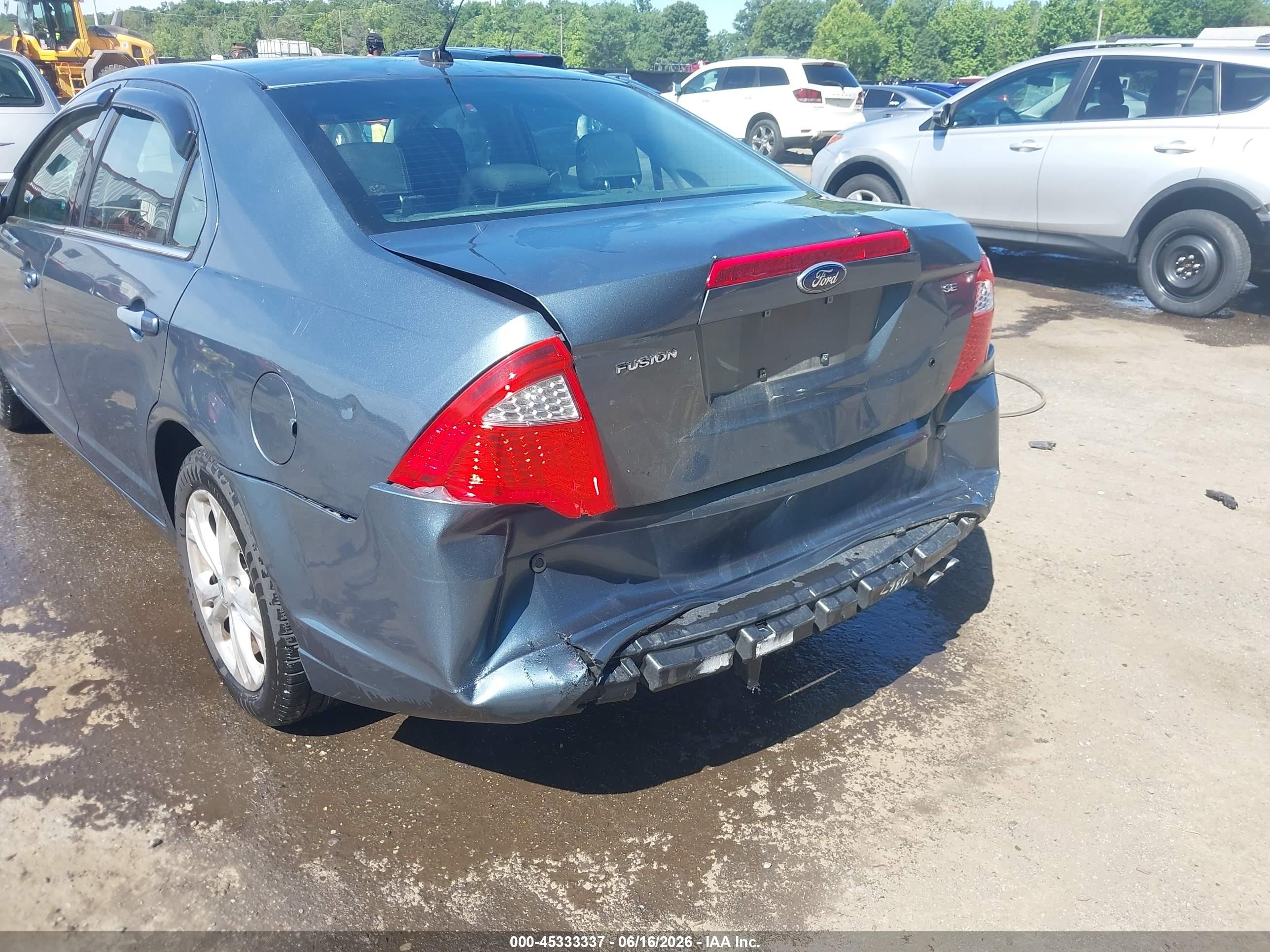 2012 Ford Fusion Se Light Blue vin: 3FAHP0HA0CR405071