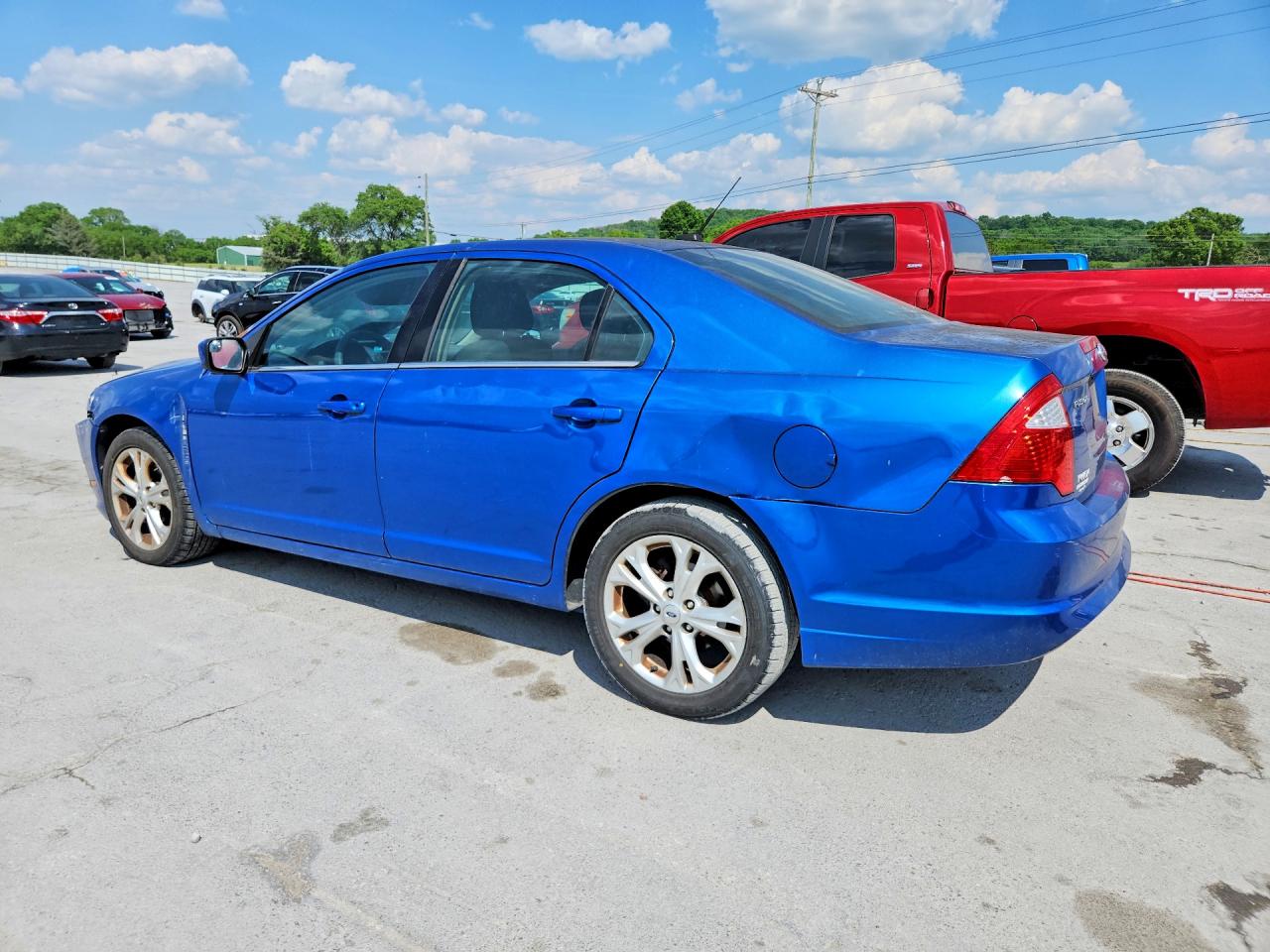 2012 Ford Fusion Se Blue vin: 3FAHP0HA0CR406513