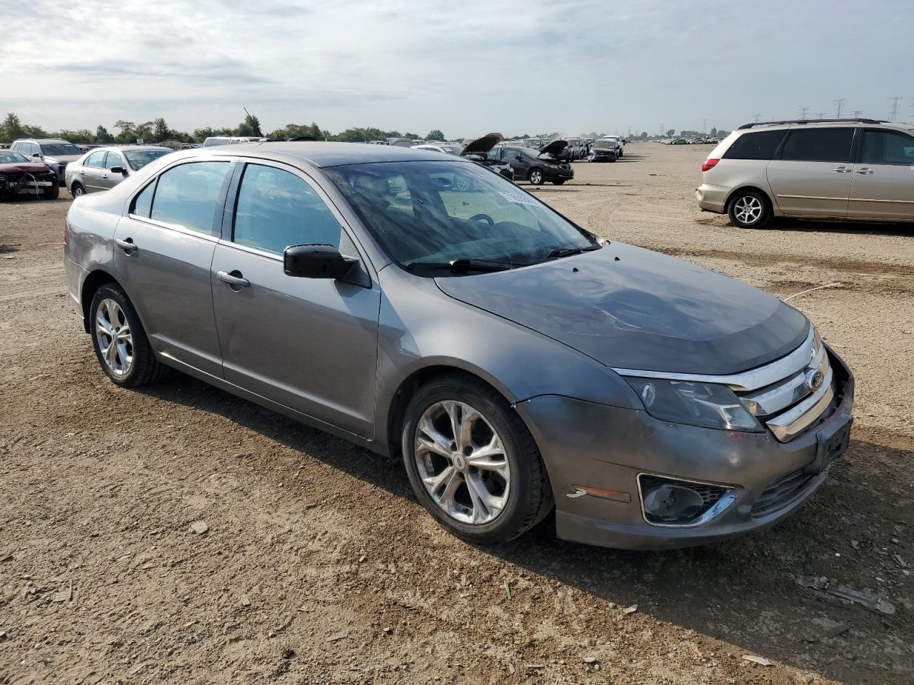 2012 Ford Fusion Se Gray vin: 3FAHP0HA0CR417561
