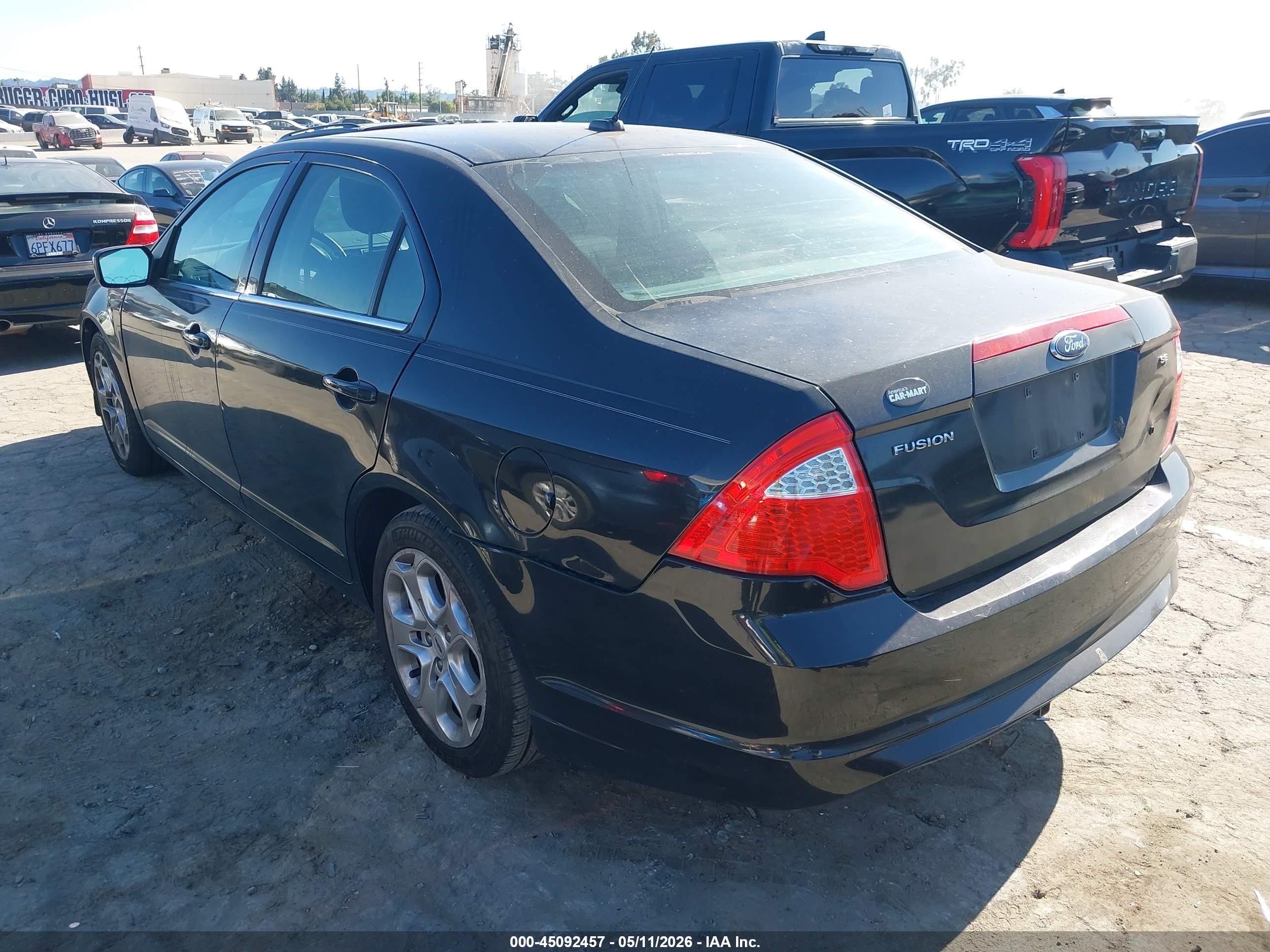 2010 Ford Fusion Se Black vin: 3FAHP0HA1AR101518