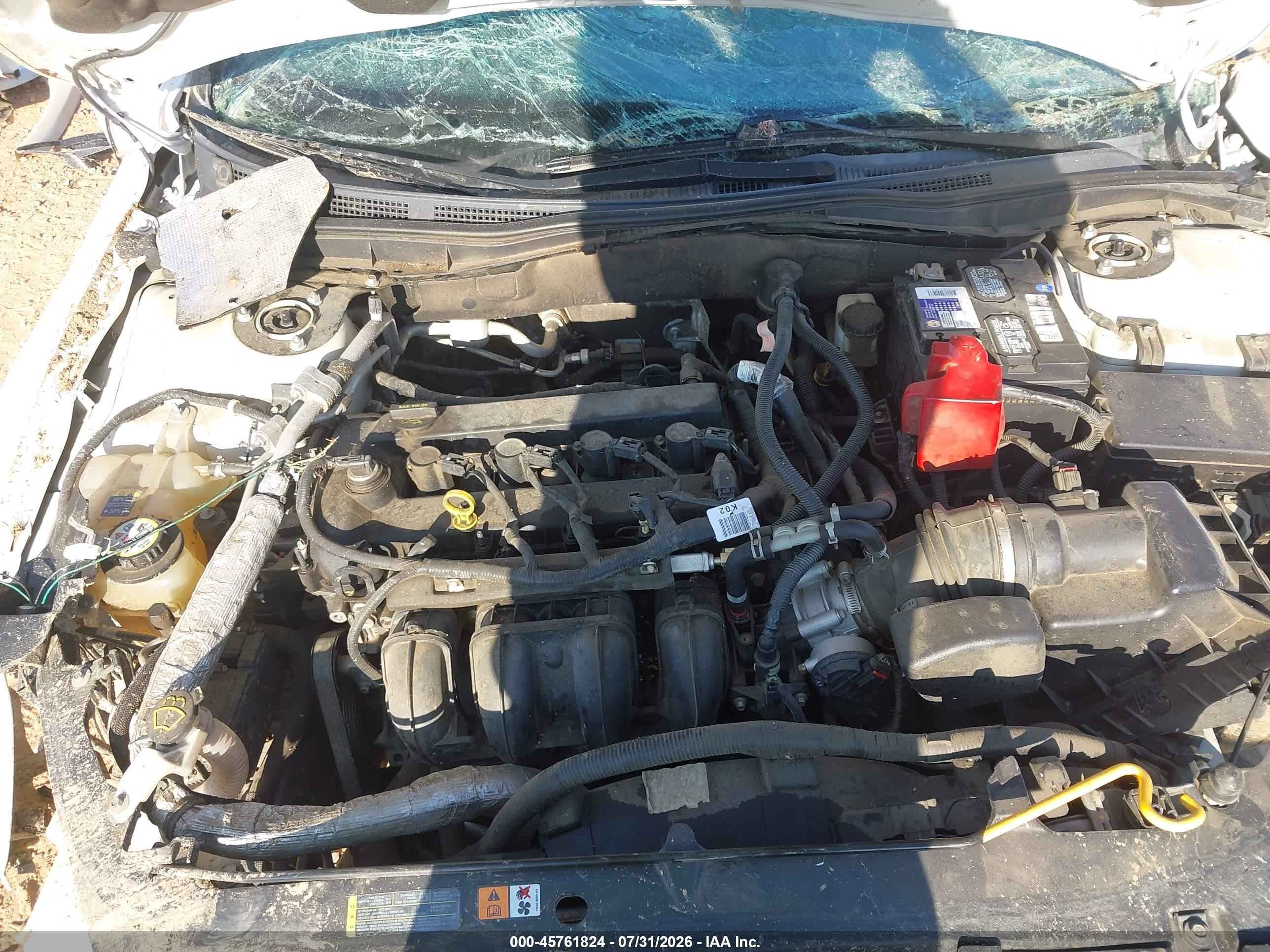 2010 Ford Fusion Se White vin: 3FAHP0HA1AR116164