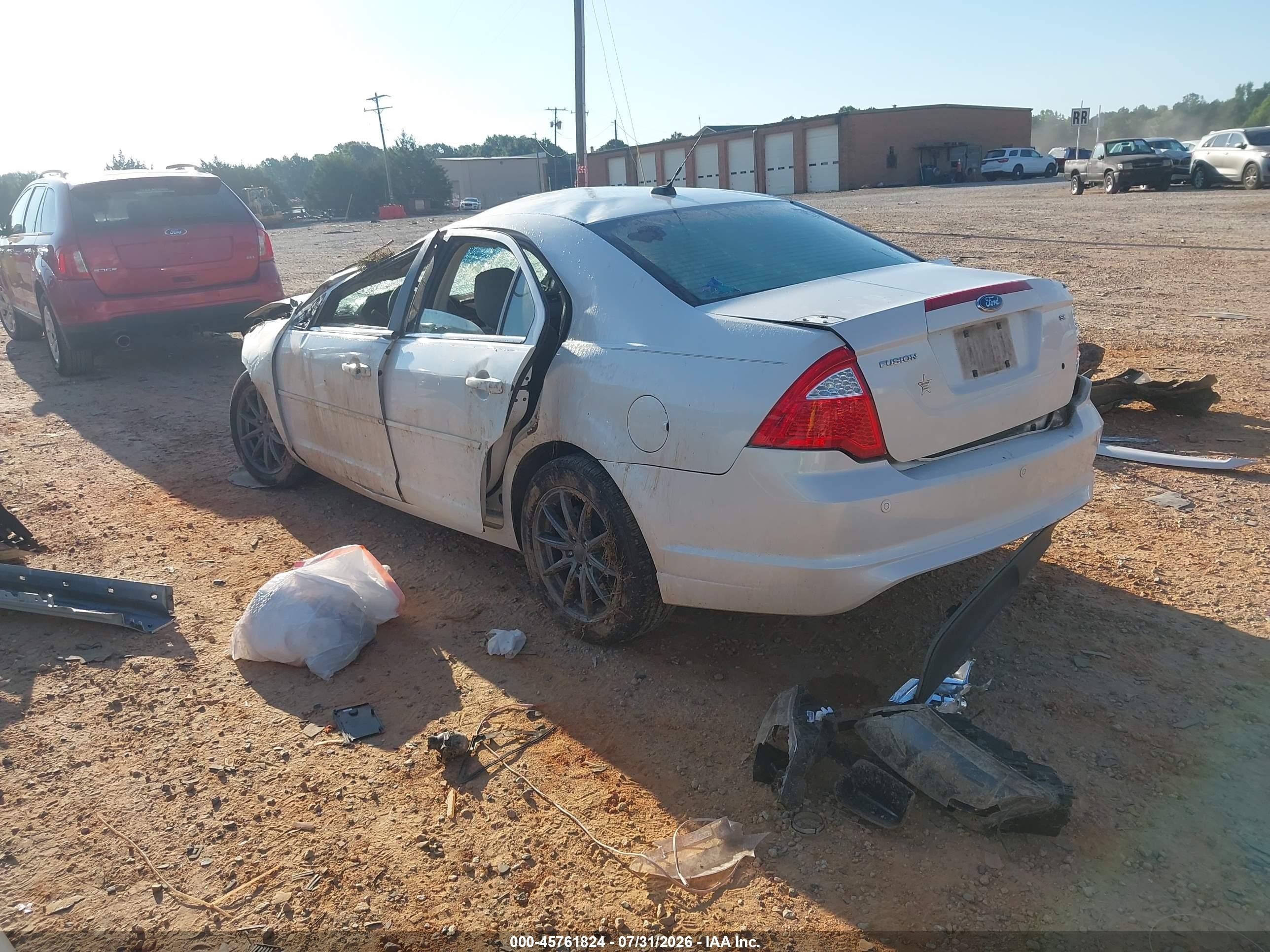 2010 Ford Fusion Se White vin: 3FAHP0HA1AR116164