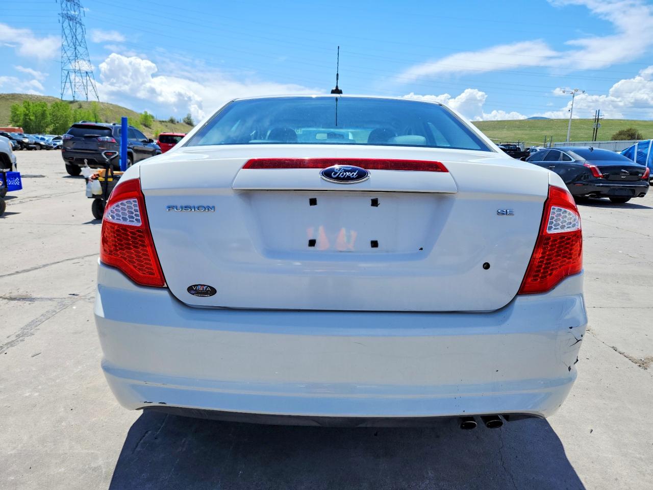 2010 Ford Fusion Se White vin: 3FAHP0HA1AR141694