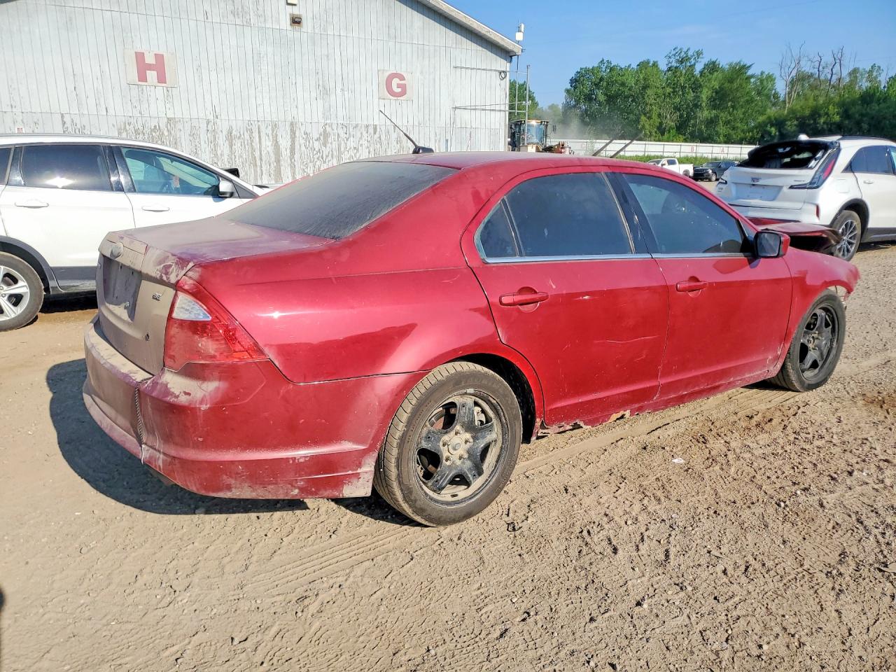 2010 Ford Fusion Se Бордовый vin: 3FAHP0HA1AR177501