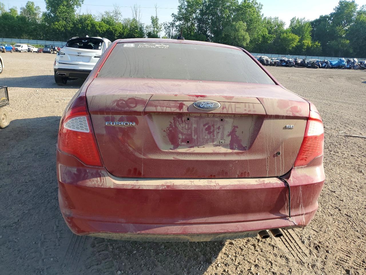 2010 Ford Fusion Se Бордовый vin: 3FAHP0HA1AR177501