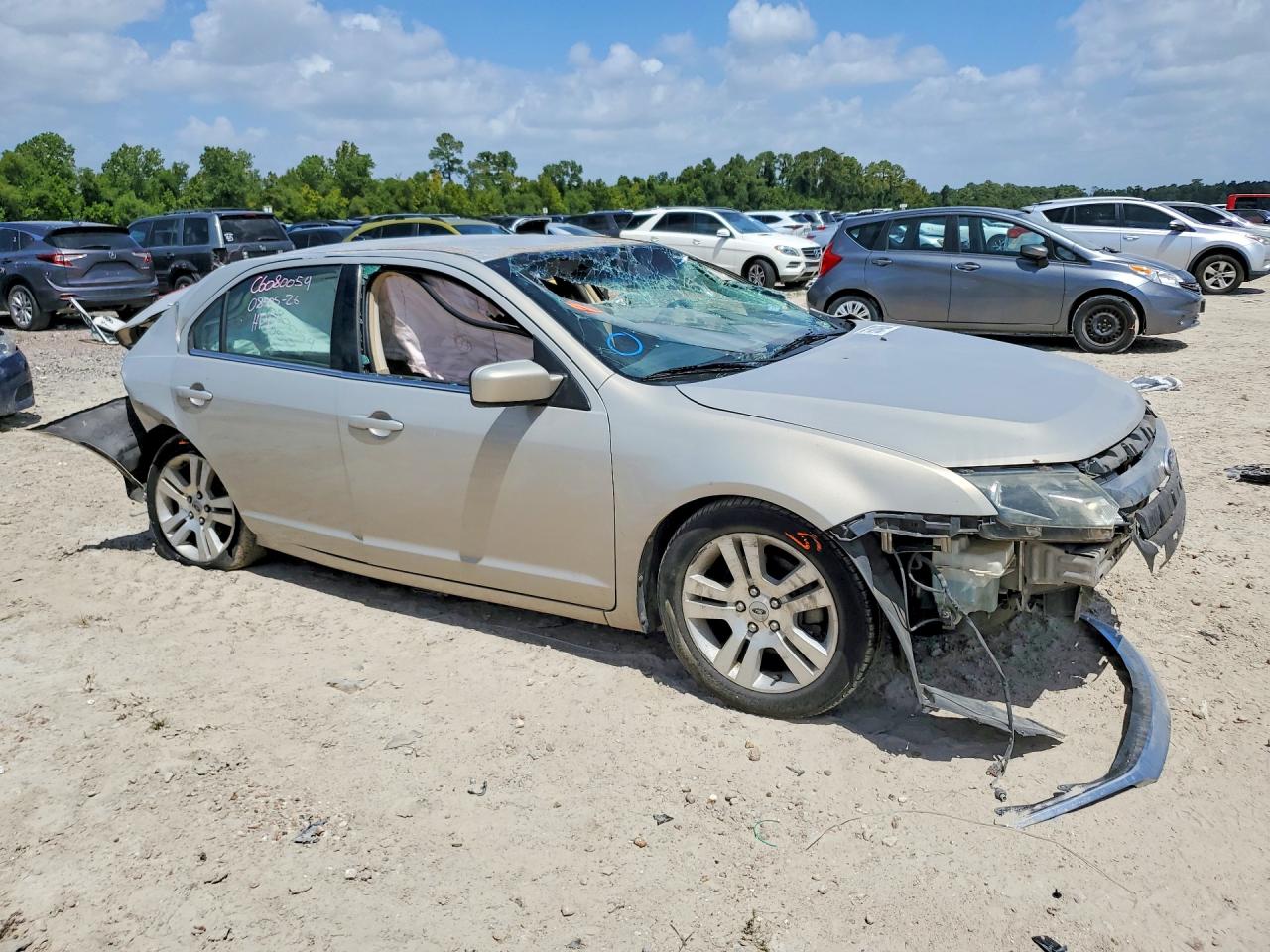 2010 Ford Fusion Se Бежевый vin: 3FAHP0HA1AR345993