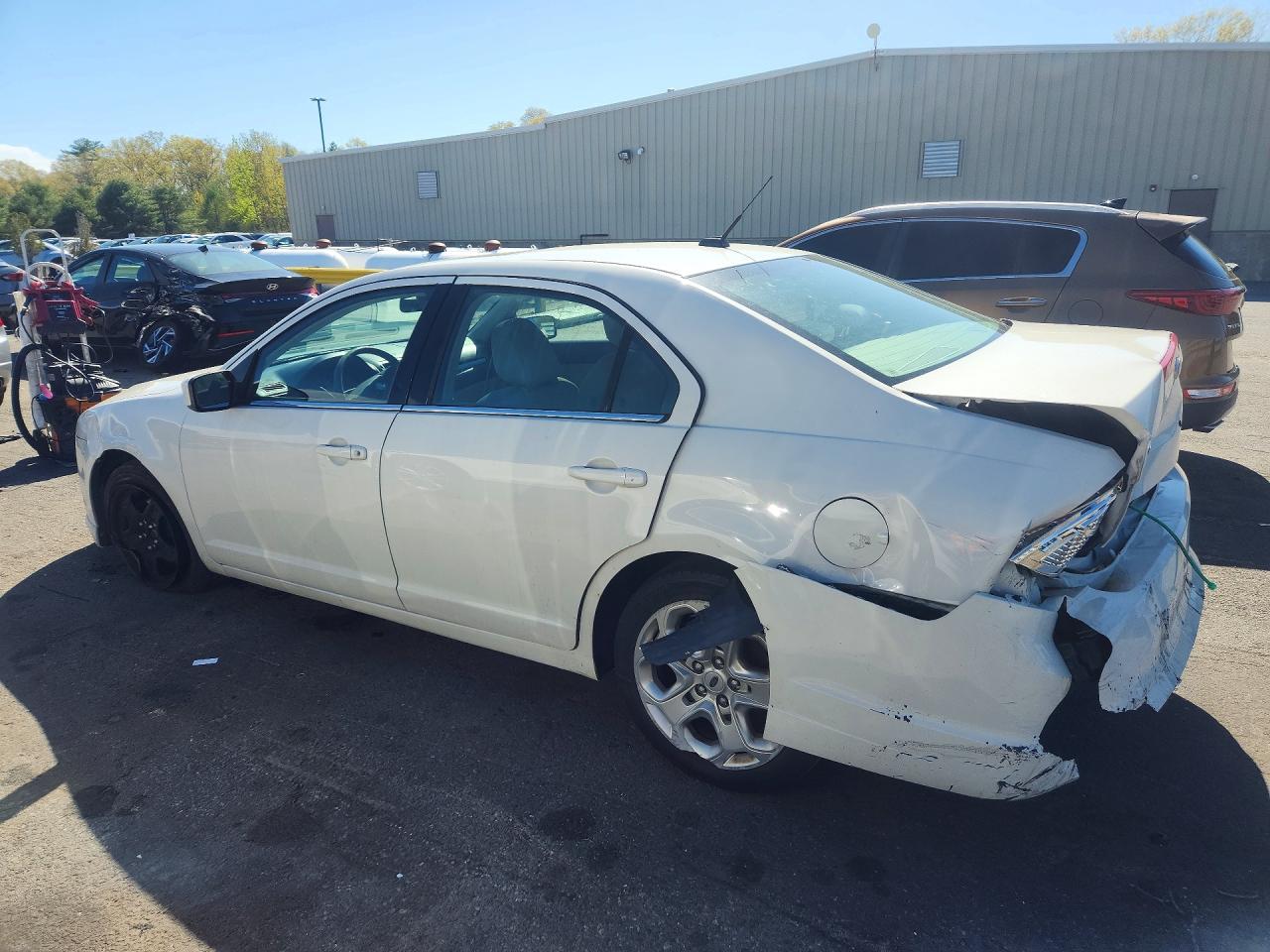 2010 Ford Fusion Se White vin: 3FAHP0HA1AR407831