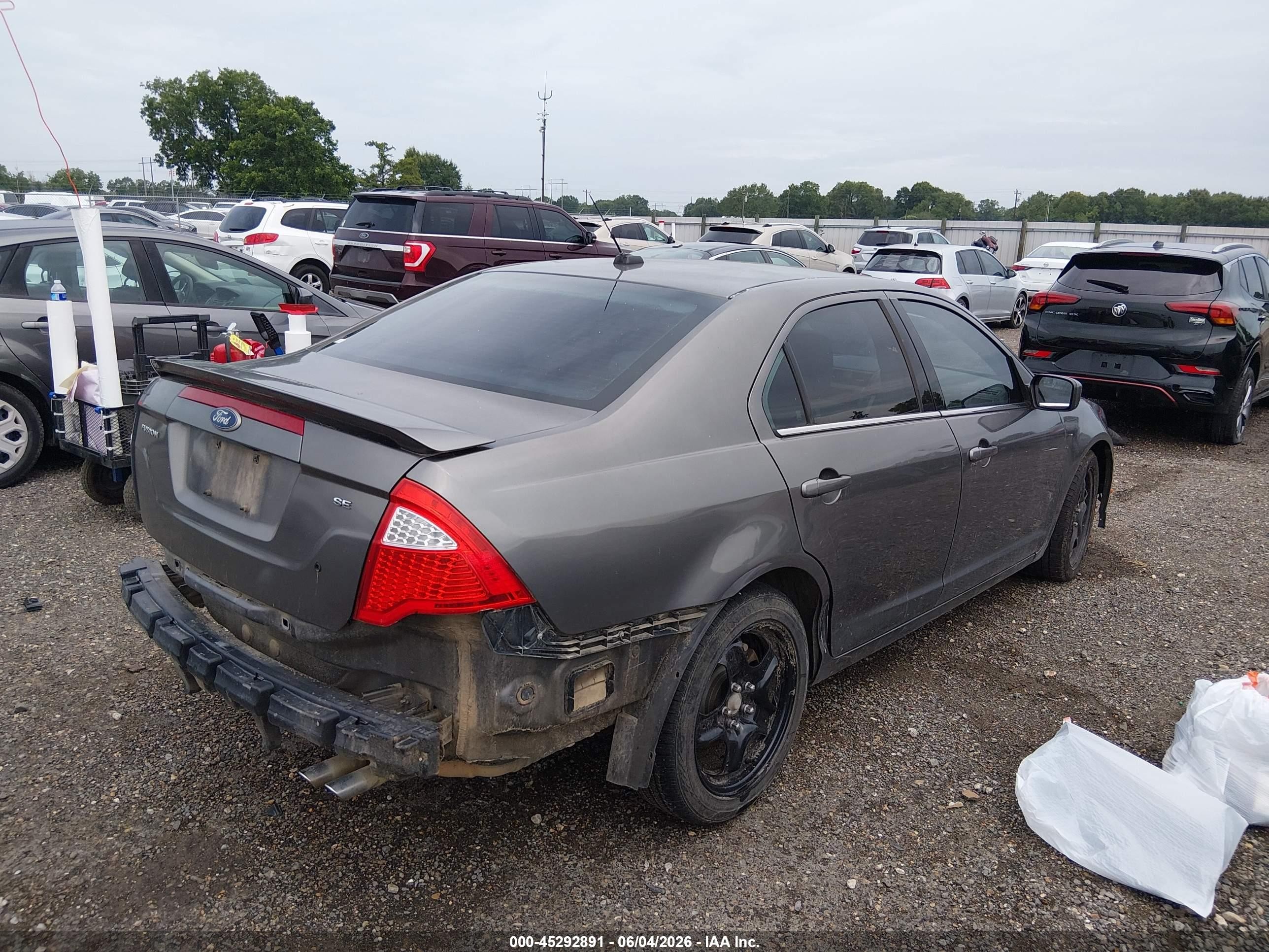 2010 Ford Fusion Se Gray vin: 3FAHP0HA1AR408672