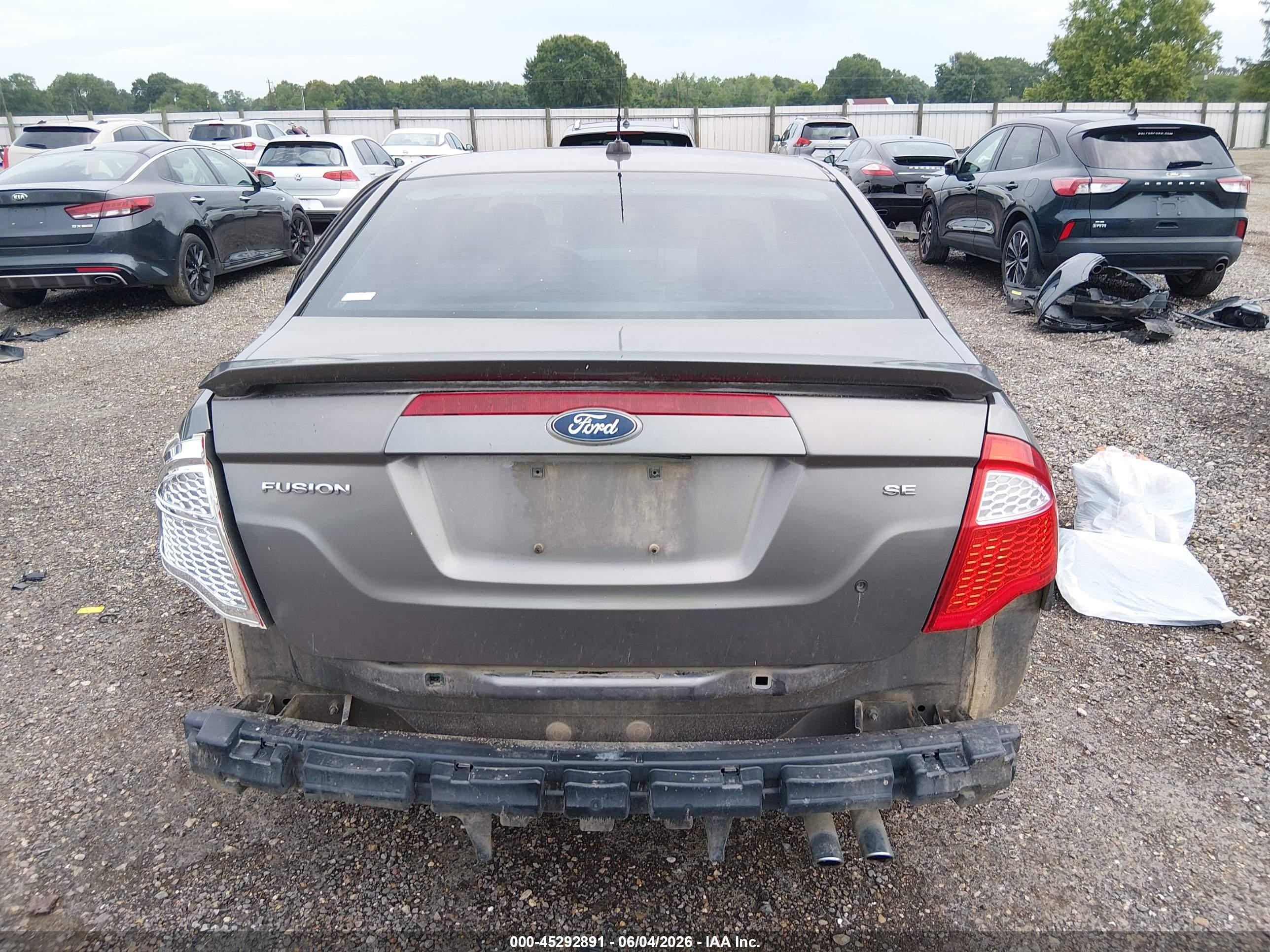 2010 Ford Fusion Se Gray vin: 3FAHP0HA1AR408672
