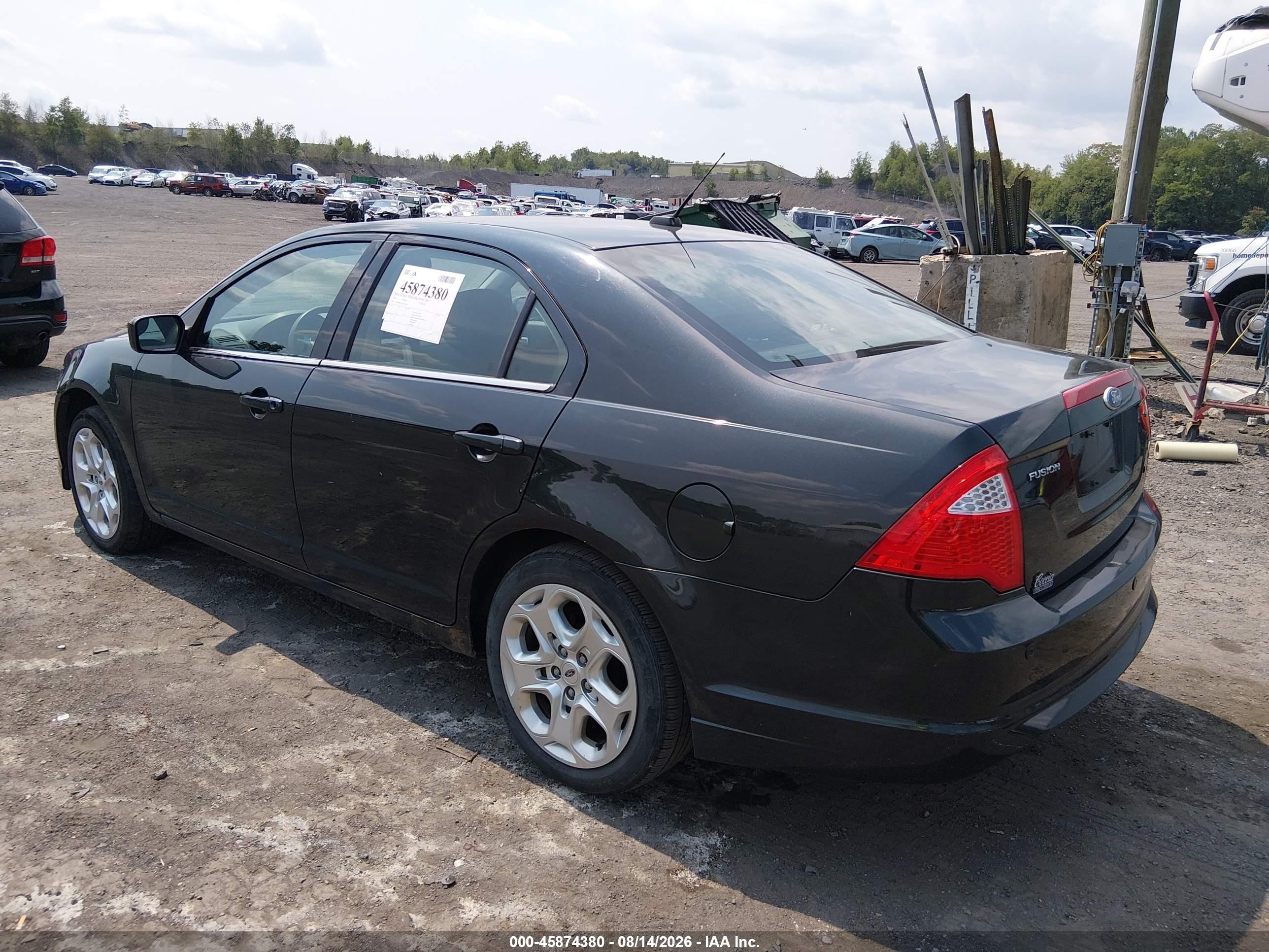 2010 Ford Fusion Se Black vin: 3FAHP0HA1AR418389