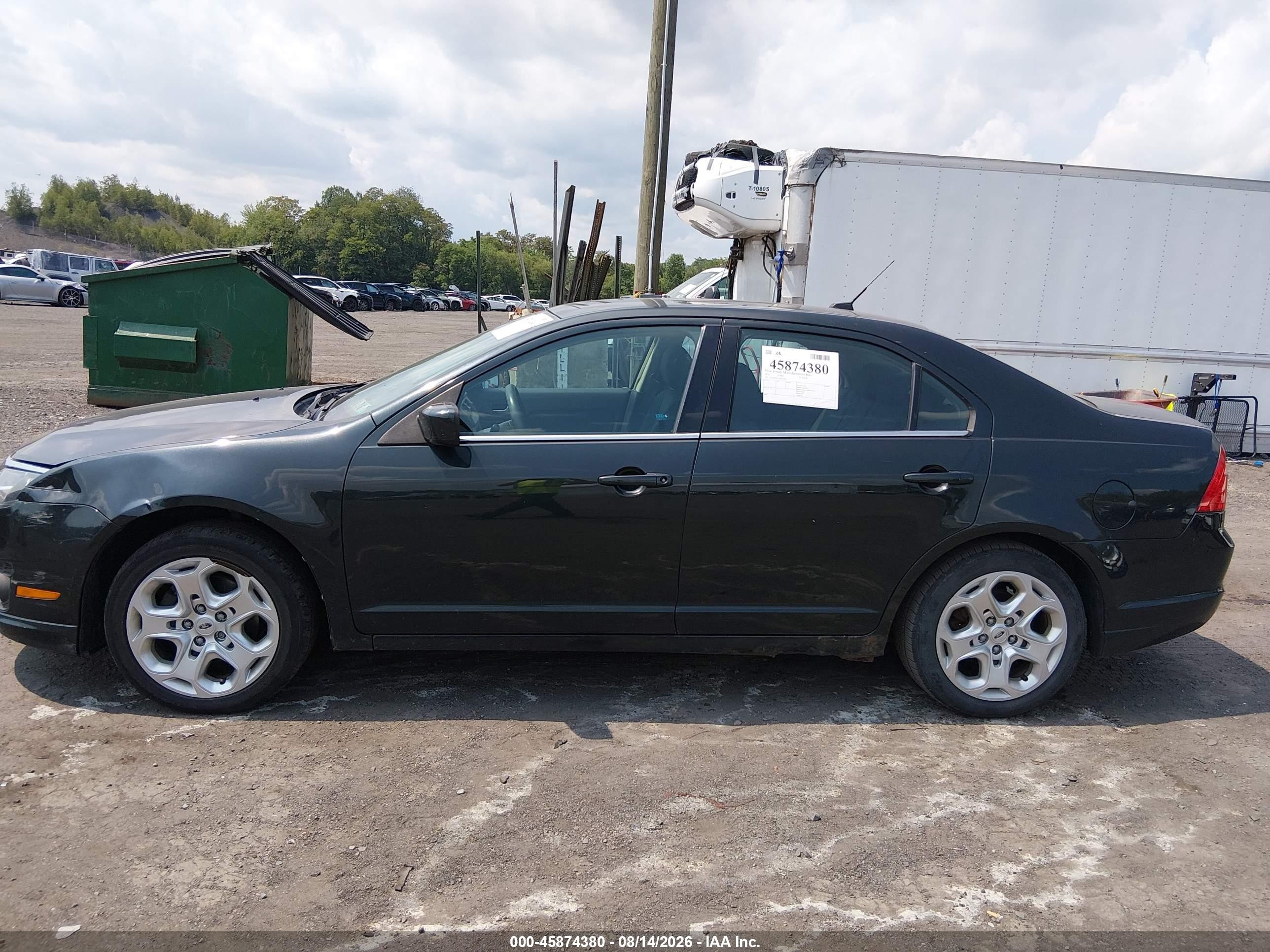 2010 Ford Fusion Se Black vin: 3FAHP0HA1AR418389