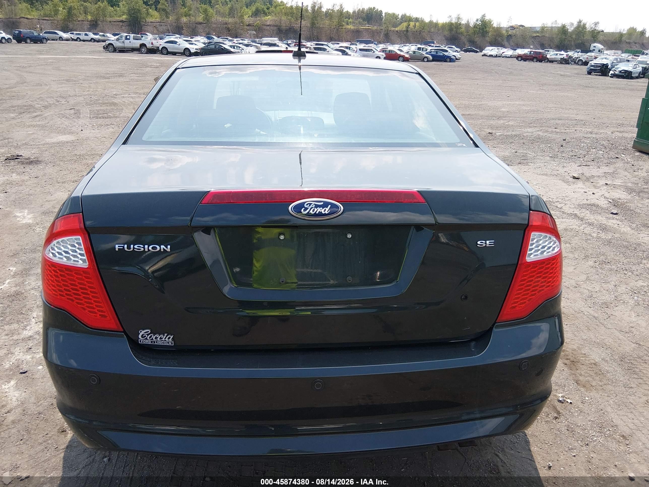 2010 Ford Fusion Se Black vin: 3FAHP0HA1AR418389