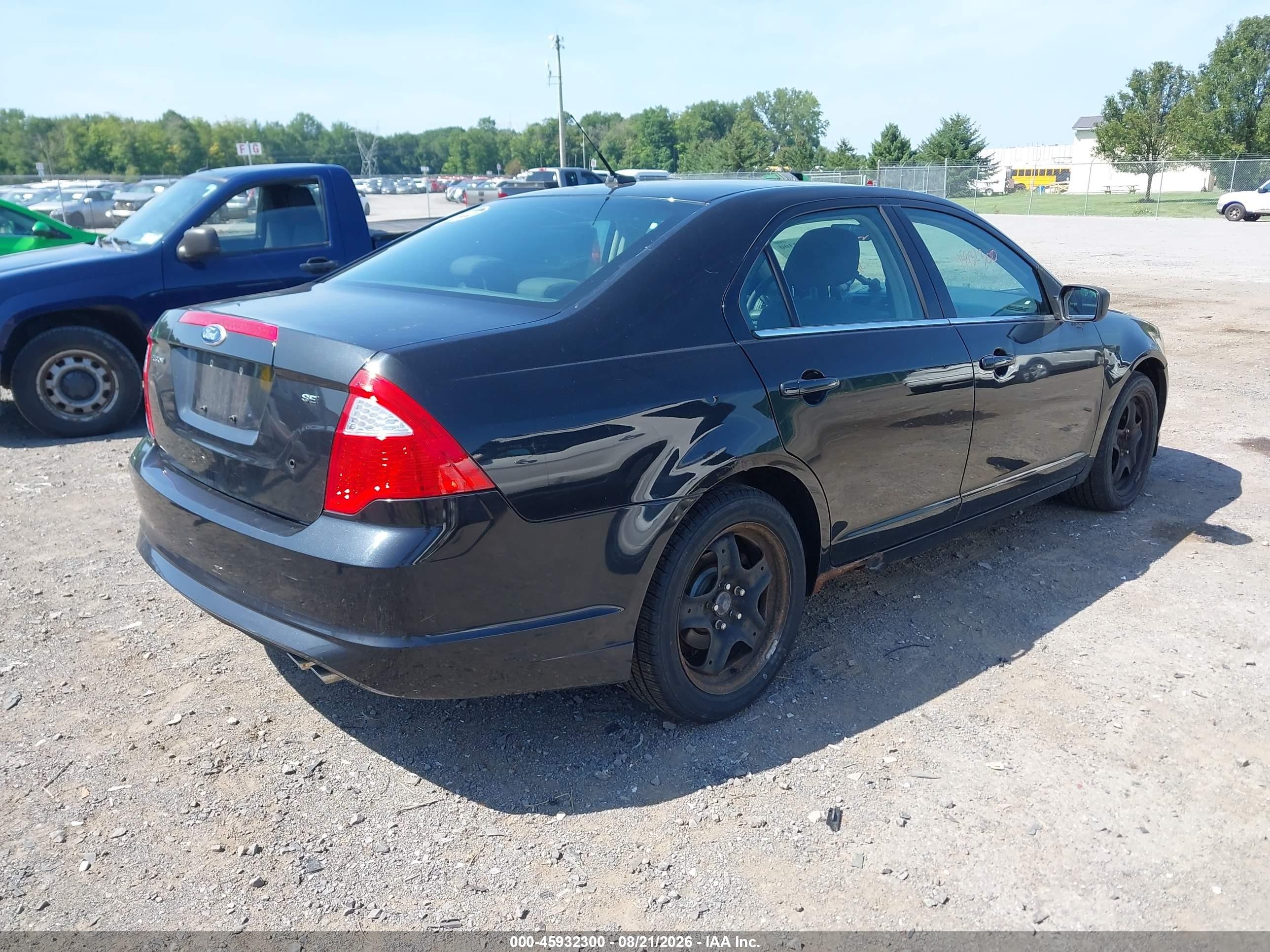 2010 Ford Fusion Se Black vin: 3FAHP0HA1AR420188