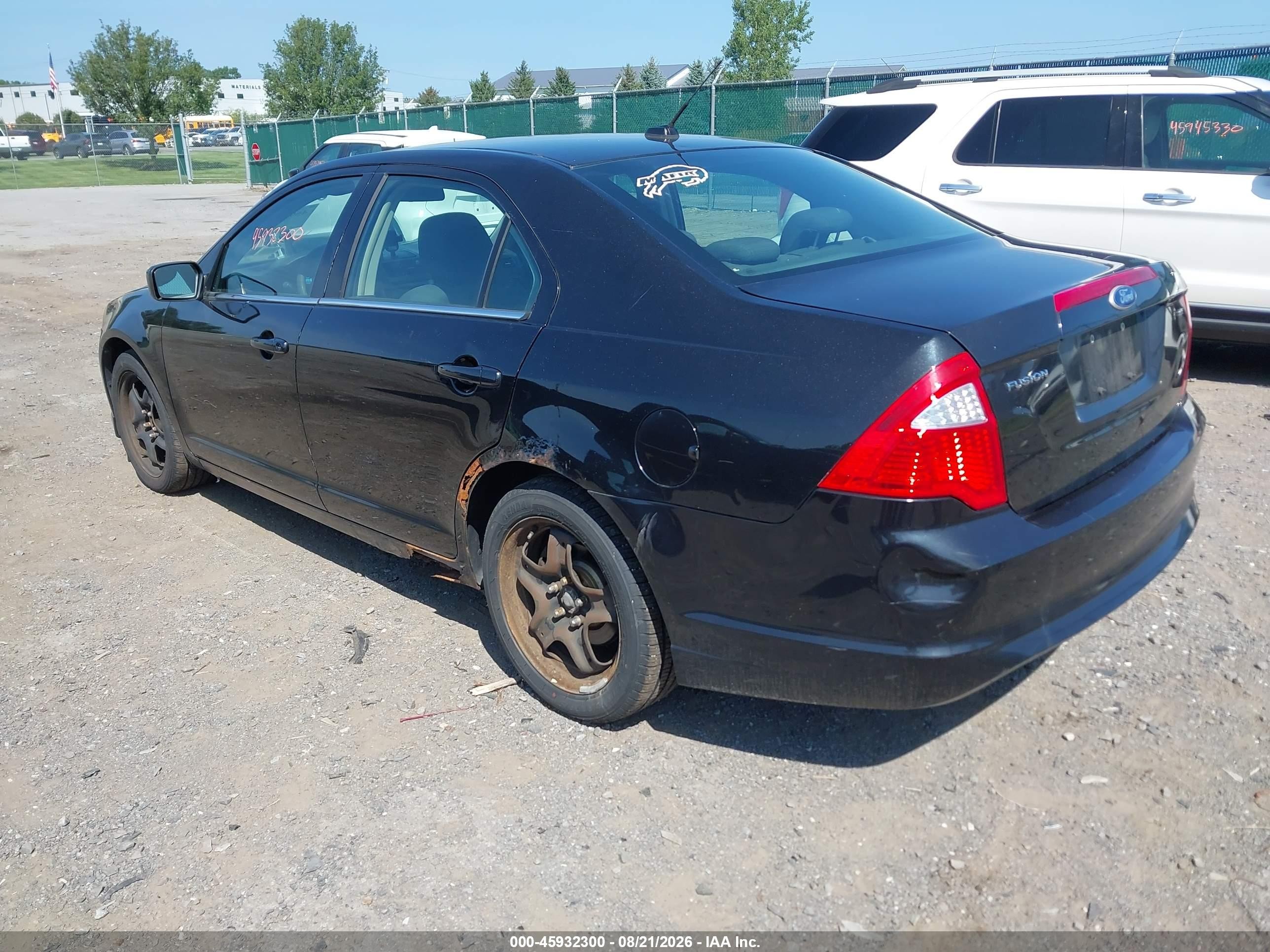 2010 Ford Fusion Se Black vin: 3FAHP0HA1AR420188