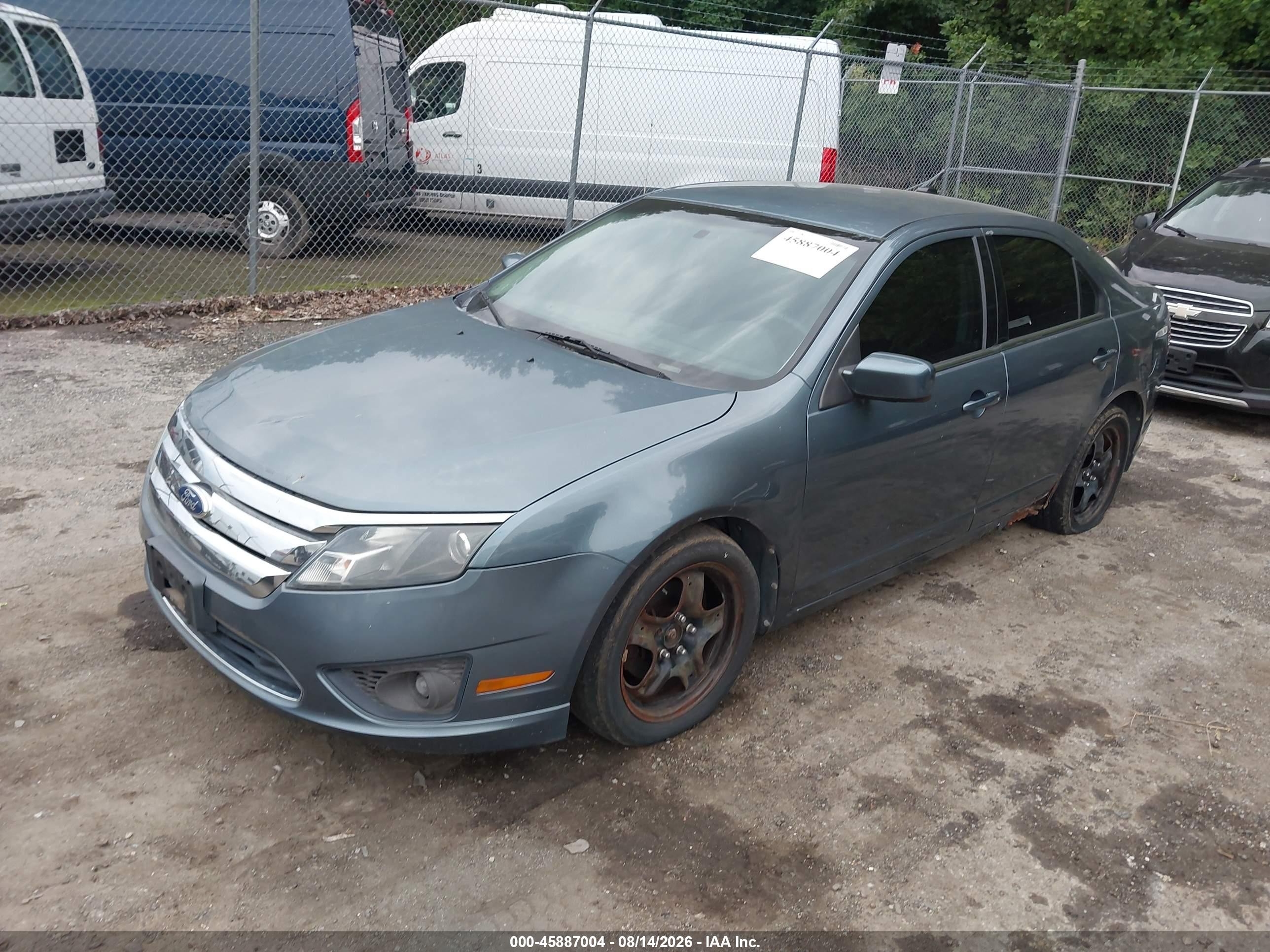 2011 Ford Fusion Se Light Blue vin: 3FAHP0HA1BR117798