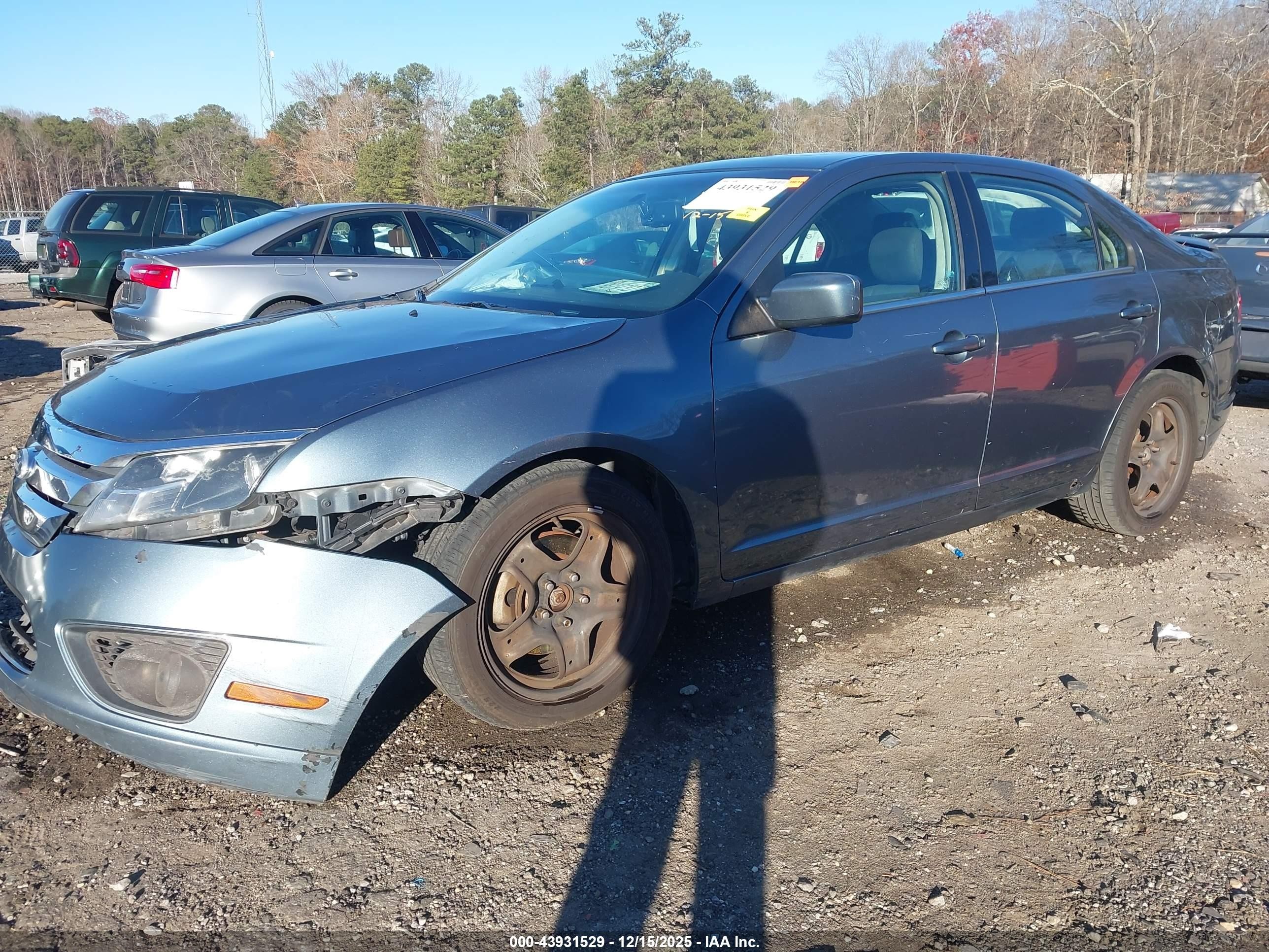 2011 Ford Fusion Se Бирюзовый vin: 3FAHP0HA1BR119261