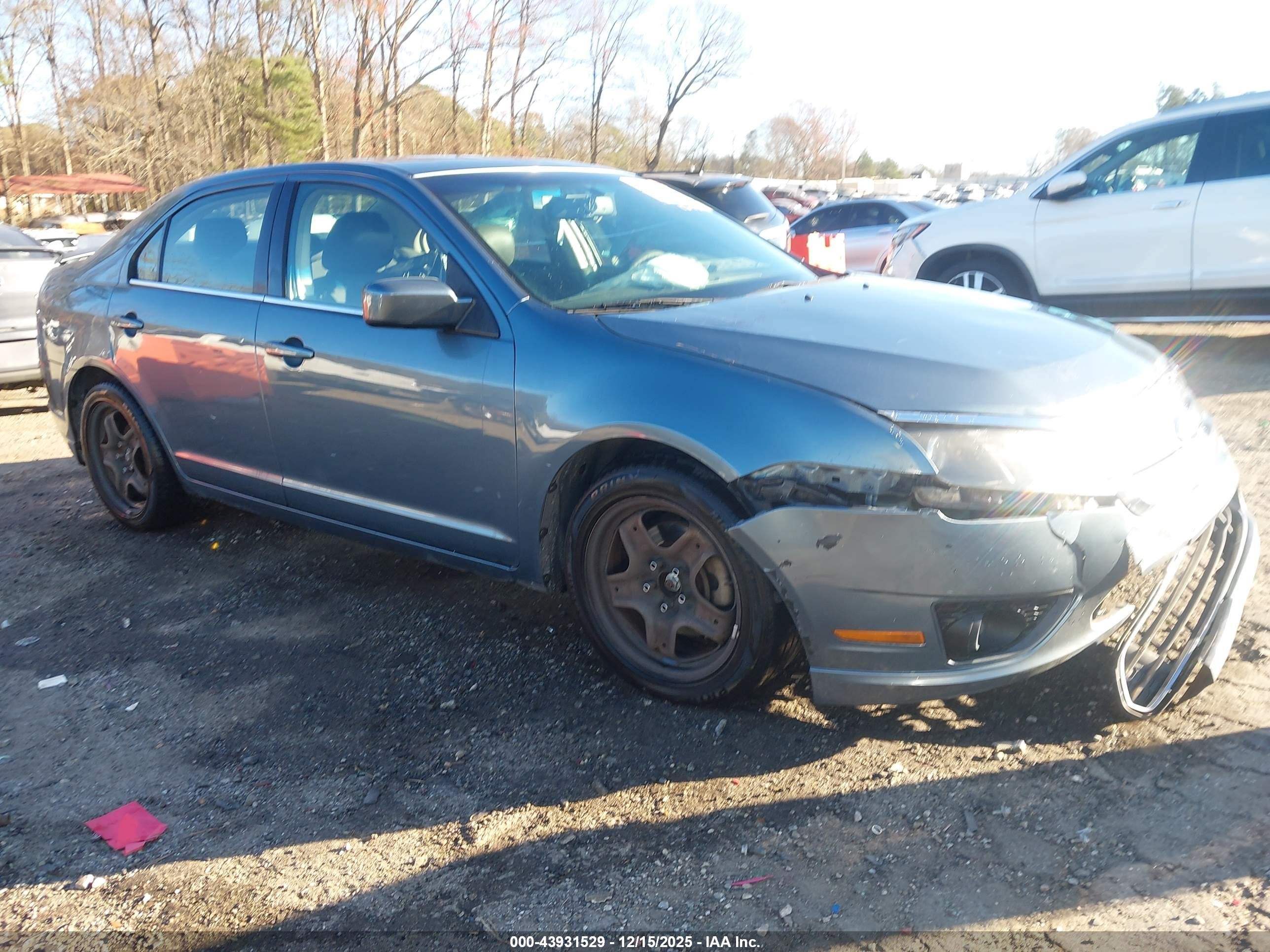 2011 Ford Fusion Se Teal vin: 3FAHP0HA1BR119261