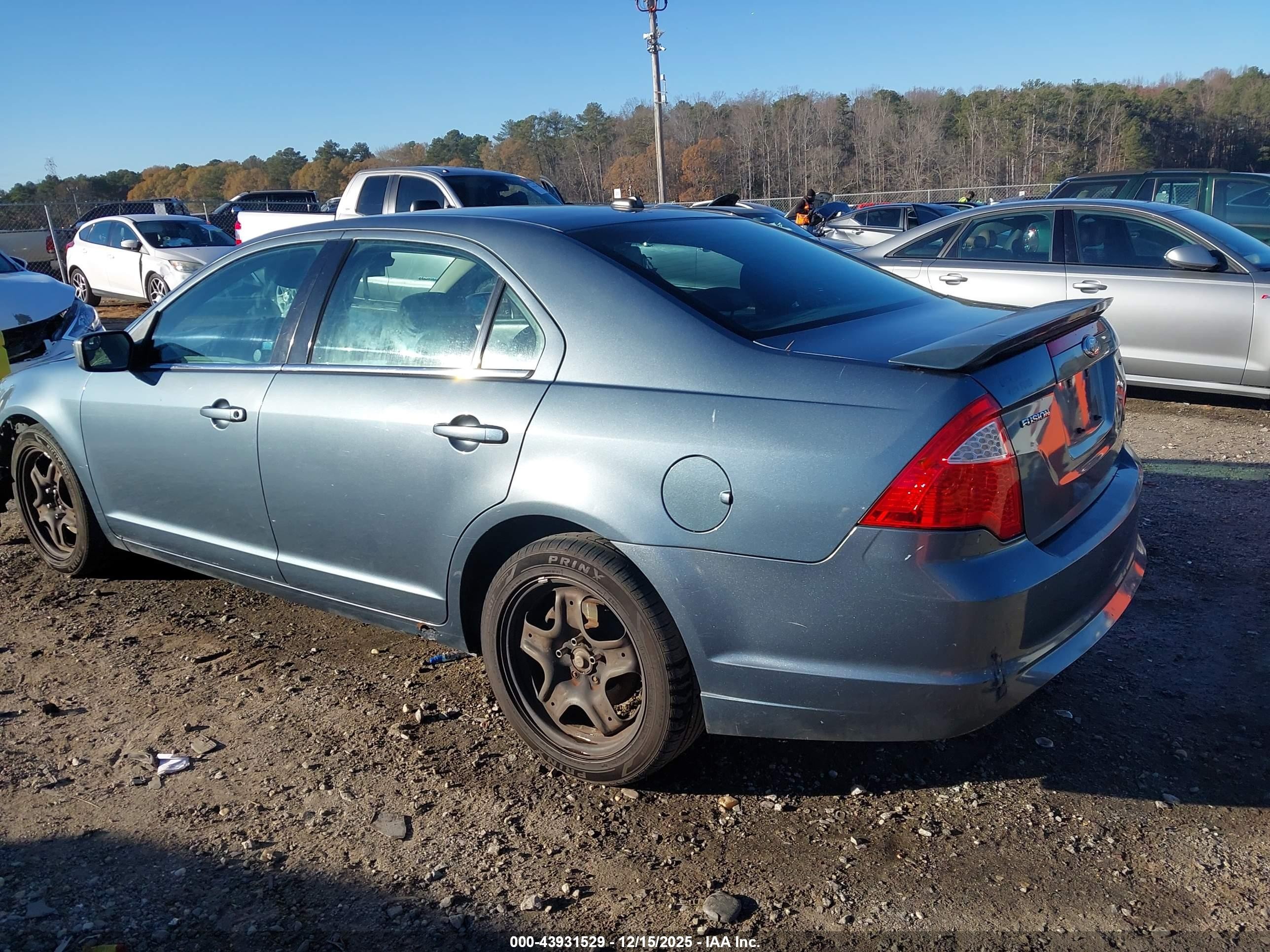 2011 Ford Fusion Se Бирюзовый vin: 3FAHP0HA1BR119261