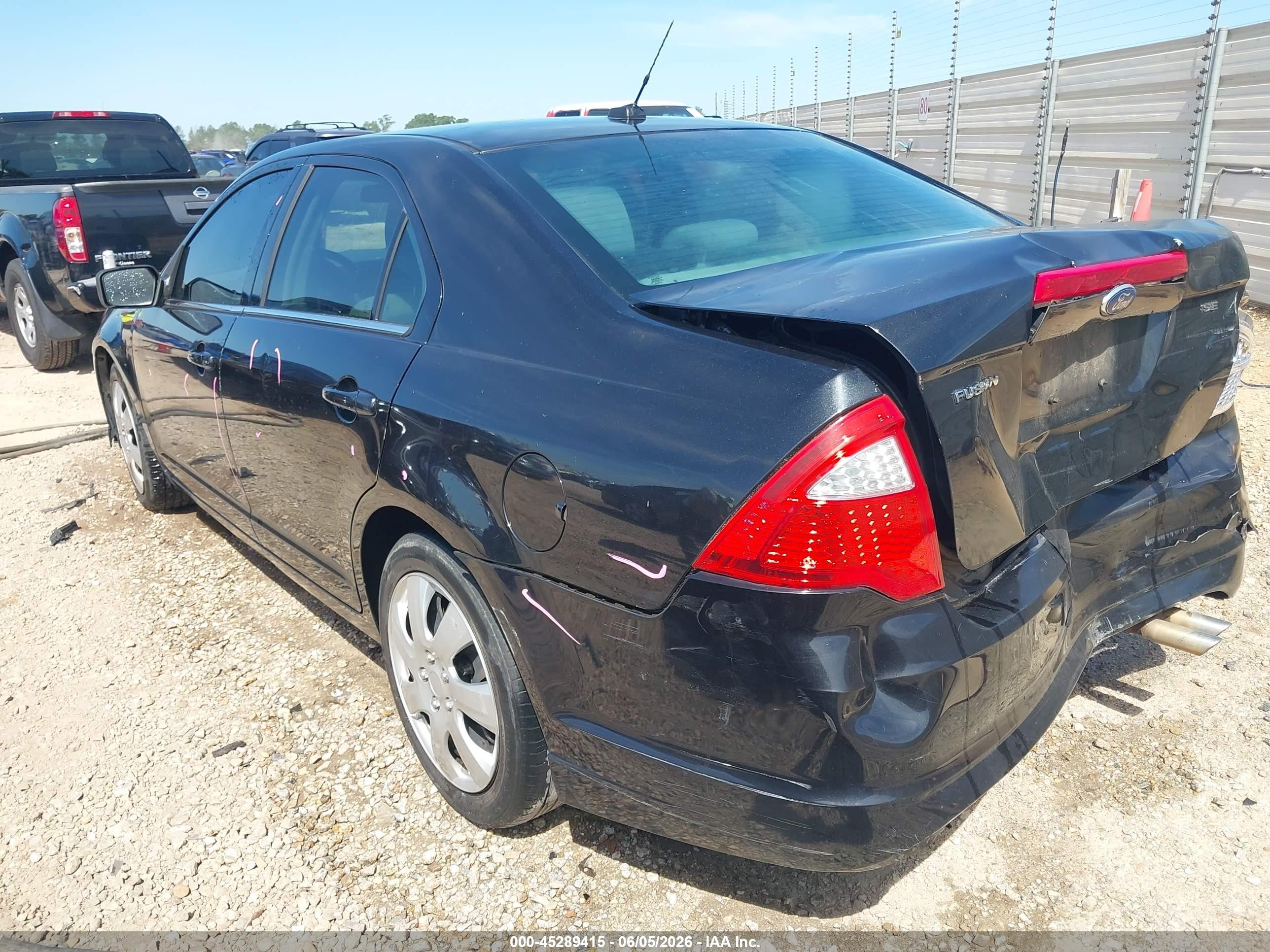 2011 Ford Fusion Se Black vin: 3FAHP0HA1BR148534