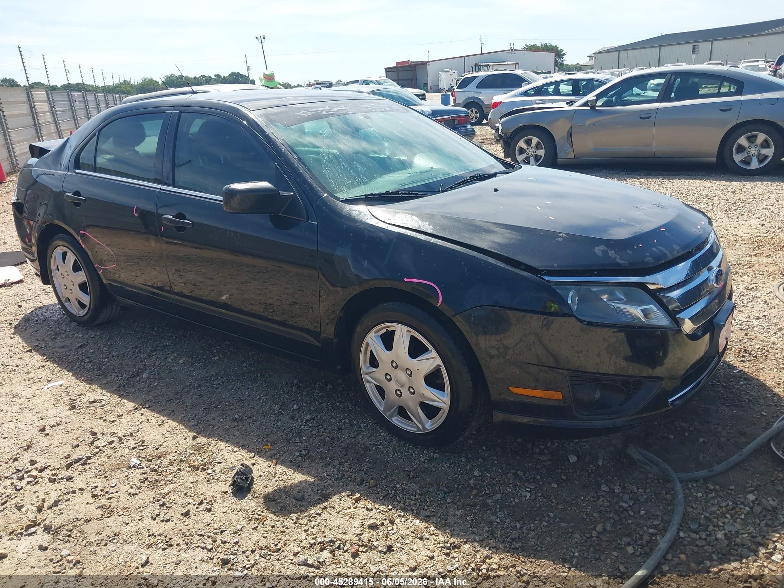2011 Ford Fusion Se Black vin: 3FAHP0HA1BR148534