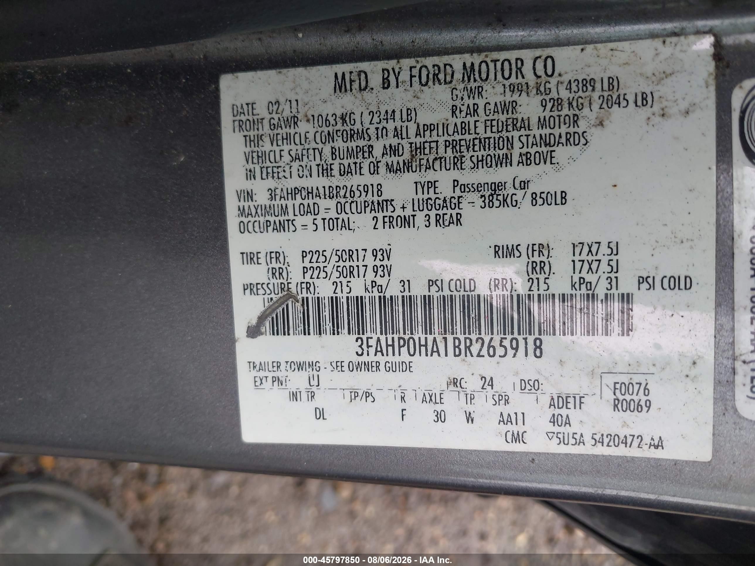 2011 Ford Fusion Se Brown vin: 3FAHP0HA1BR265918