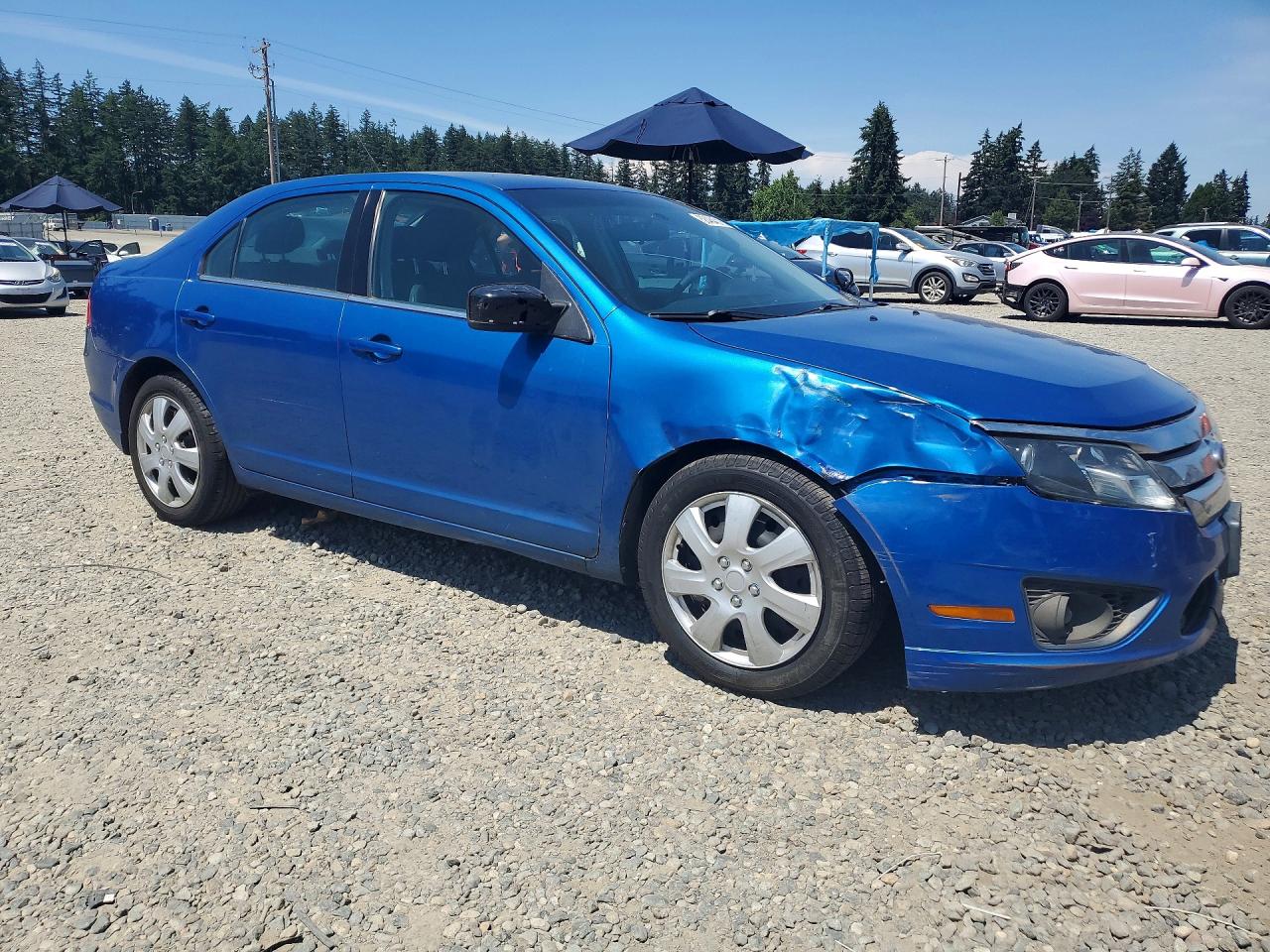 2011 Ford Fusion Se Blue vin: 3FAHP0HA1BR299843