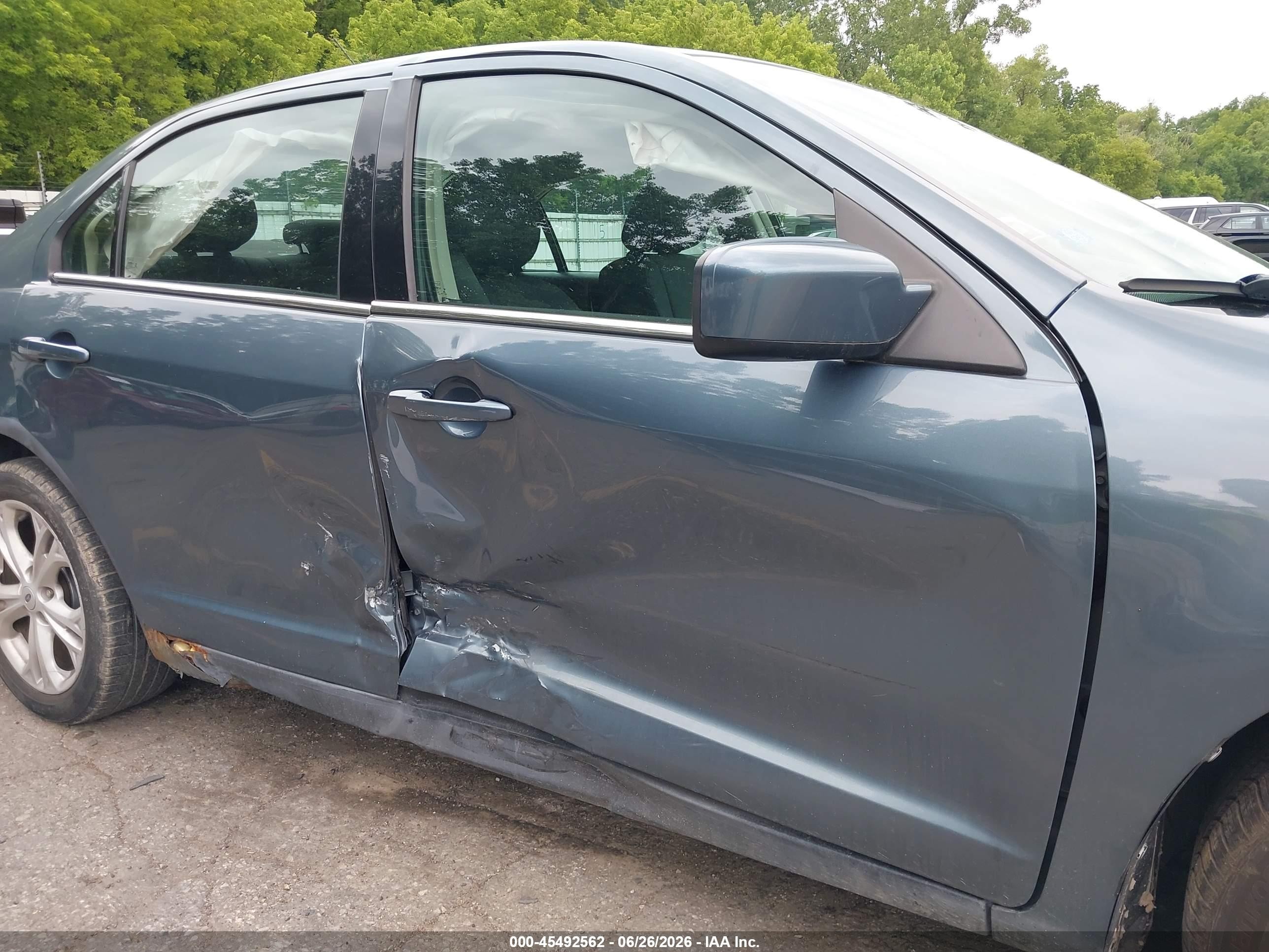 2012 Ford Fusion Se Blue vin: 3FAHP0HA1CR122999