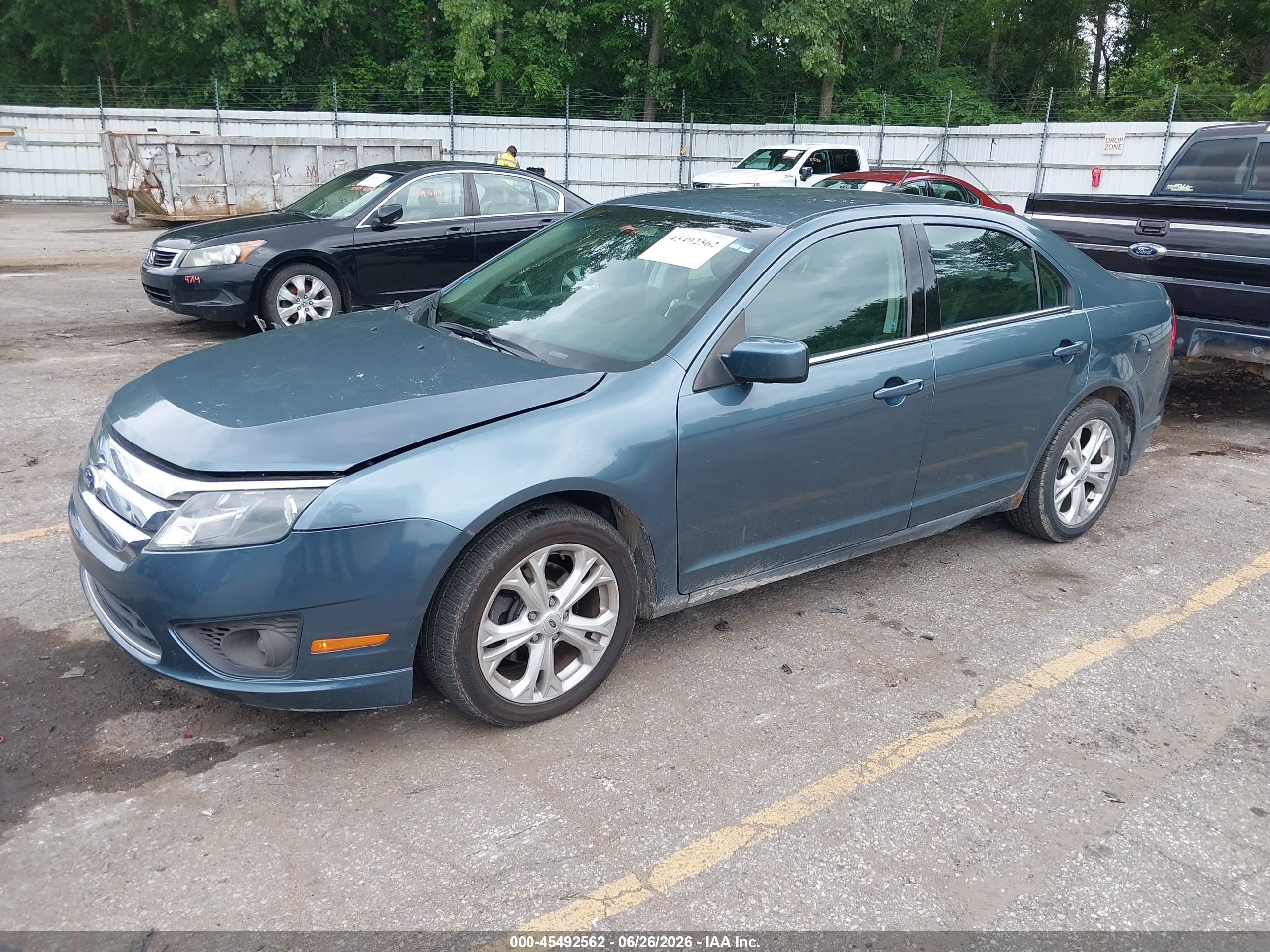 2012 Ford Fusion Se Blue vin: 3FAHP0HA1CR122999