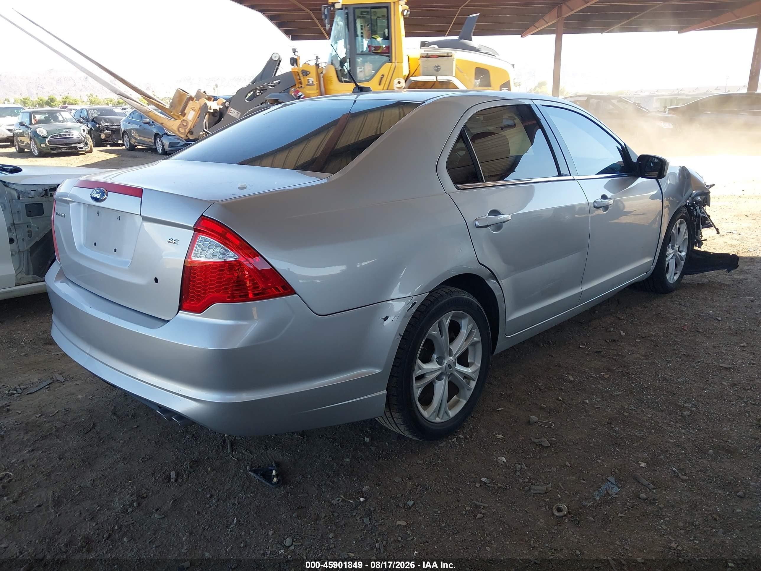 2012 Ford Fusion Se Серебряный vin: 3FAHP0HA1CR137955