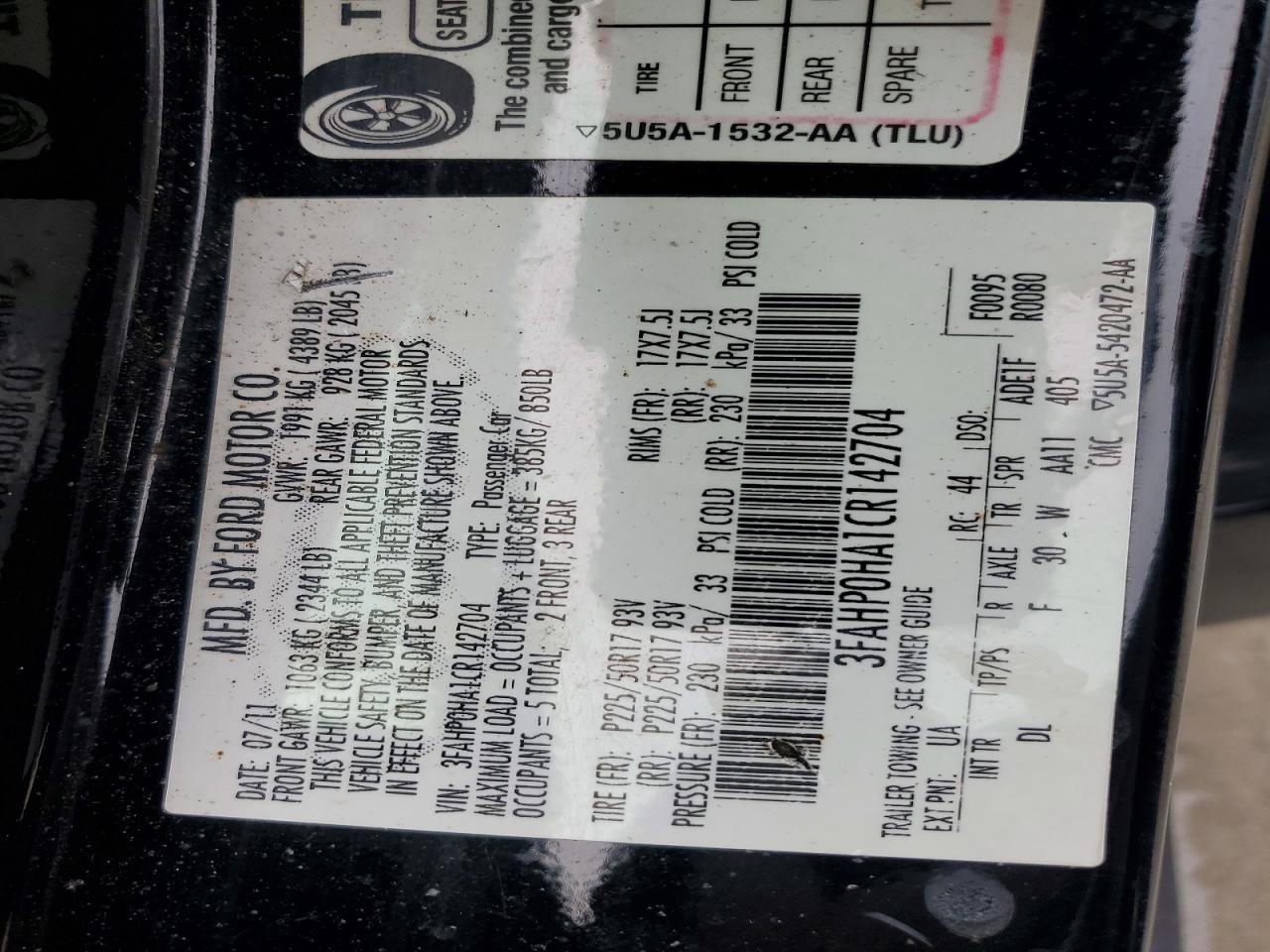 2012 Ford Fusion Se Black vin: 3FAHP0HA1CR142704