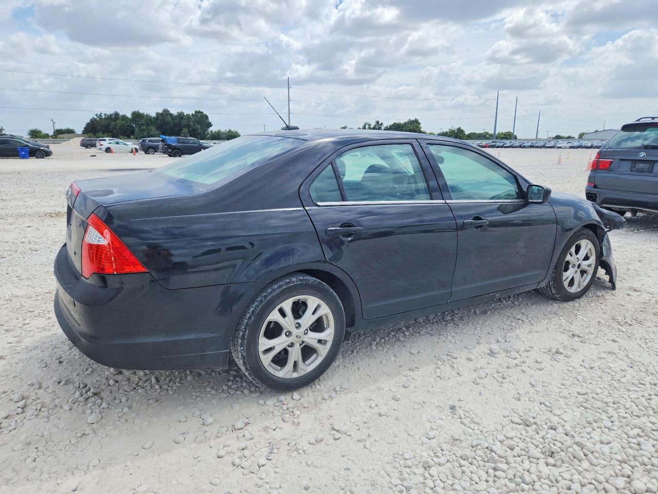 2012 Ford Fusion Se Black vin: 3FAHP0HA1CR152178