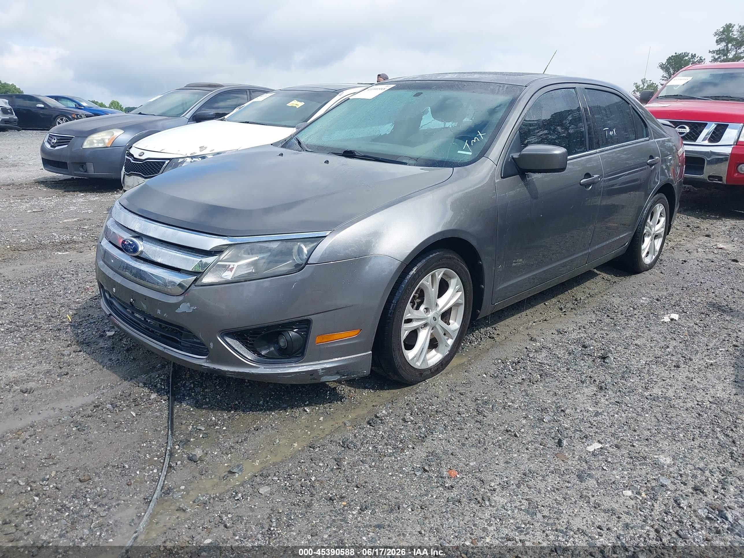 2012 Ford Fusion Se Gray vin: 3FAHP0HA1CR206207