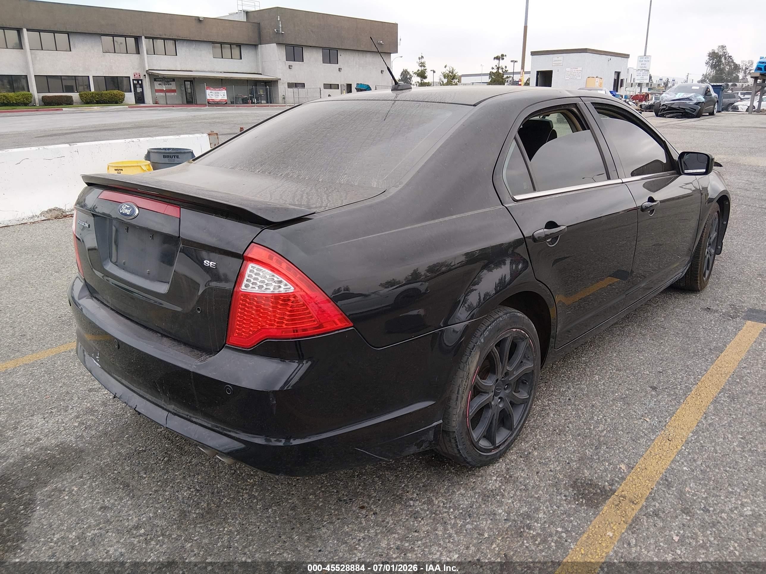 2012 Ford Fusion Se Black vin: 3FAHP0HA1CR212329
