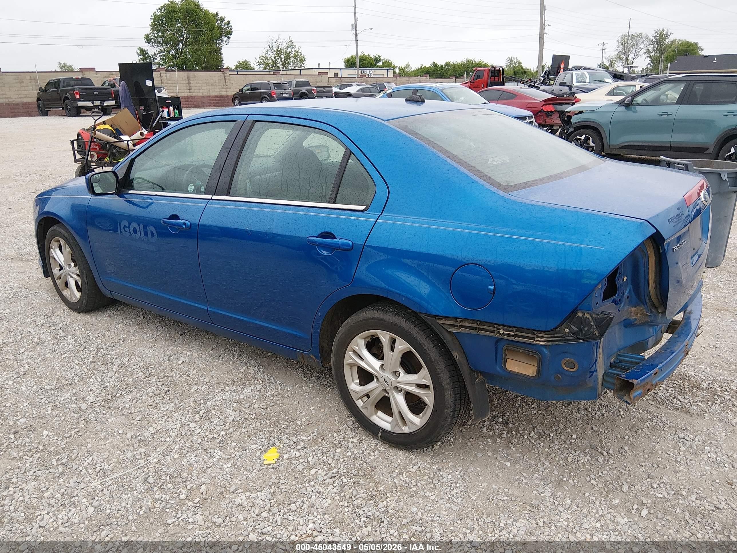 2012 Ford Fusion Se Синий vin: 3FAHP0HA1CR224934