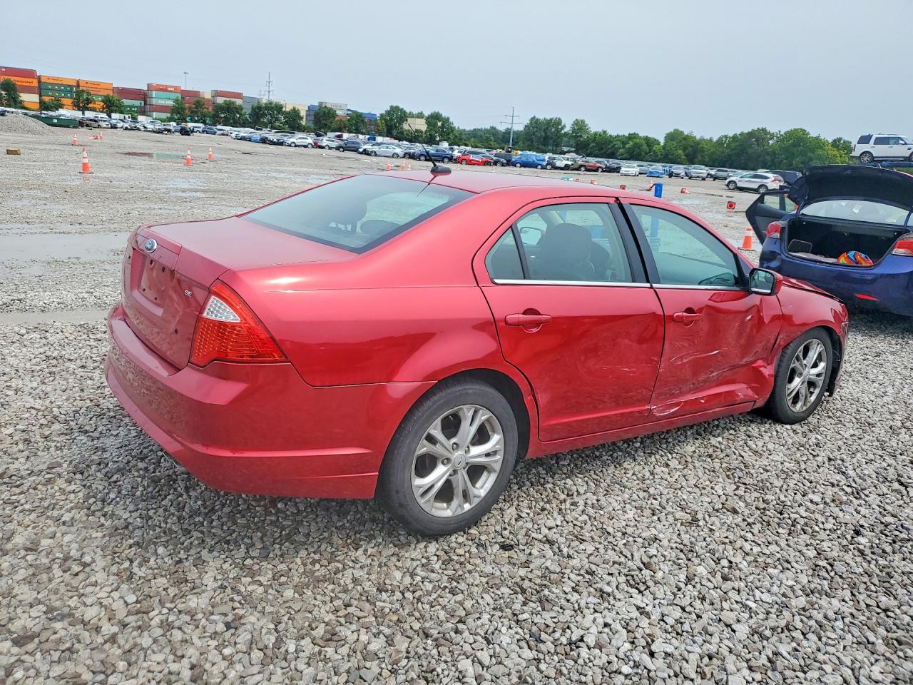 2012 Ford Fusion Se Red vin: 3FAHP0HA1CR244326