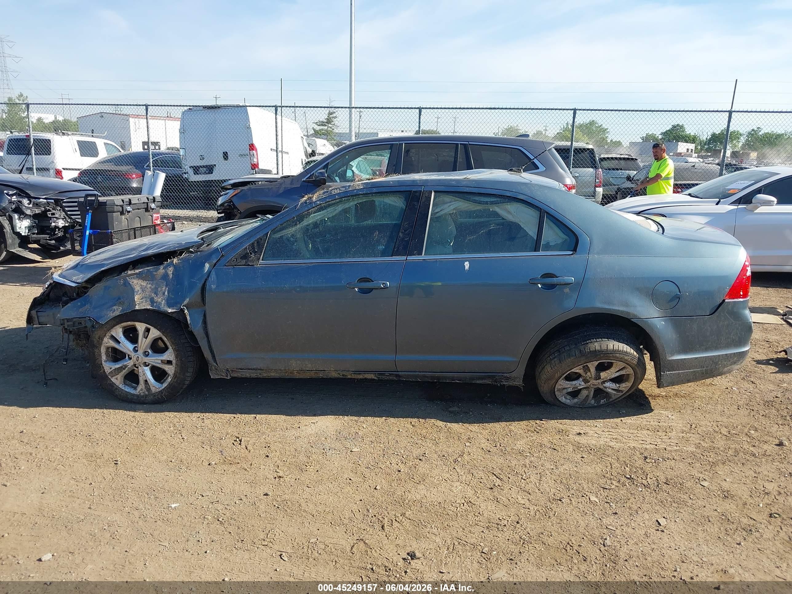 2012 Ford Fusion Se Blue vin: 3FAHP0HA1CR262907