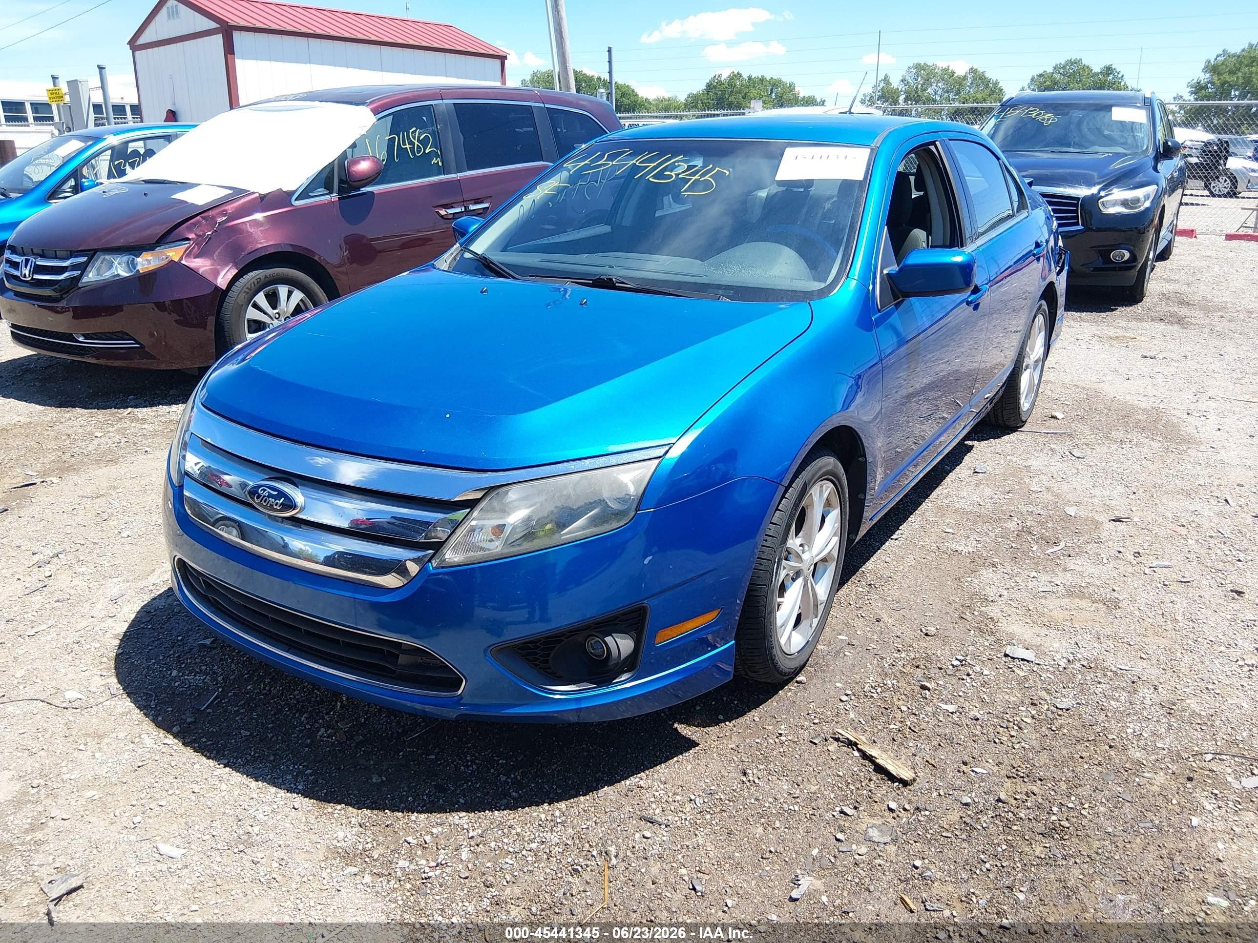 2012 Ford Fusion Se Blue vin: 3FAHP0HA1CR274491