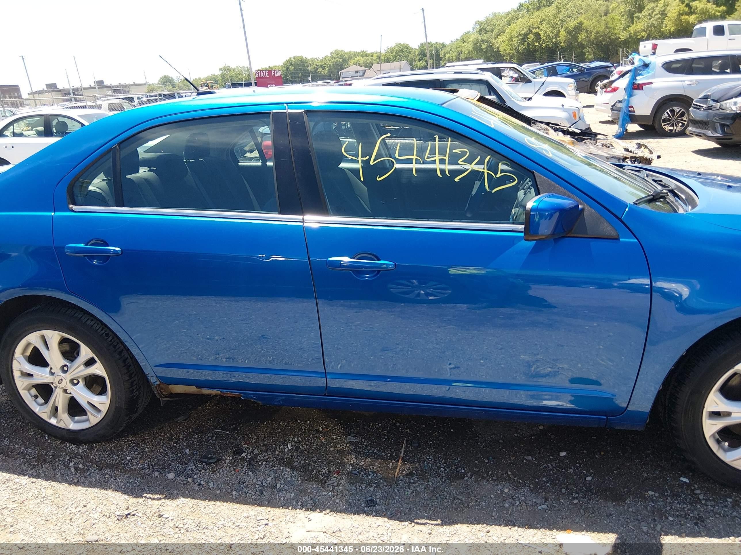 2012 Ford Fusion Se Blue vin: 3FAHP0HA1CR274491