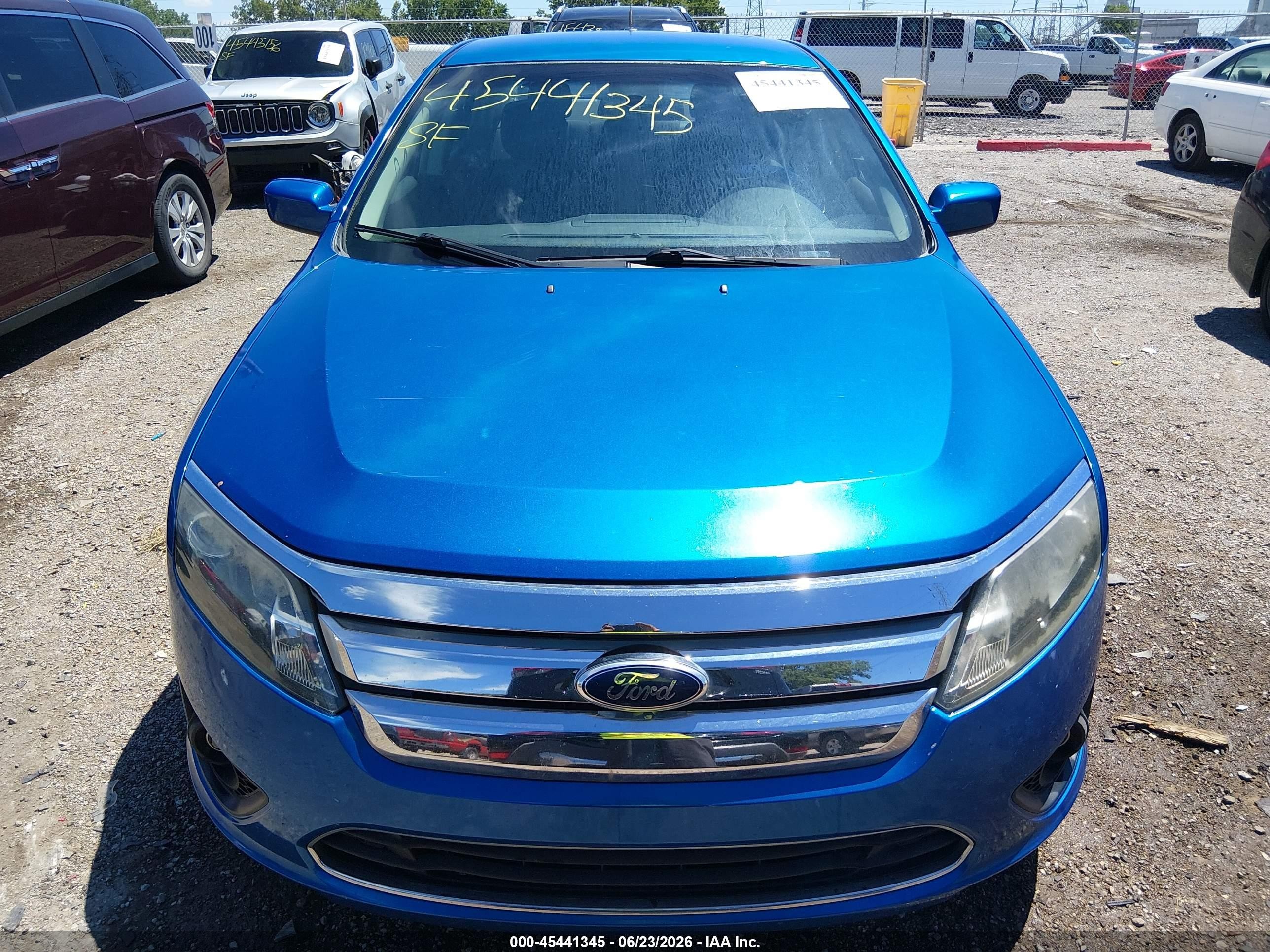2012 Ford Fusion Se Blue vin: 3FAHP0HA1CR274491