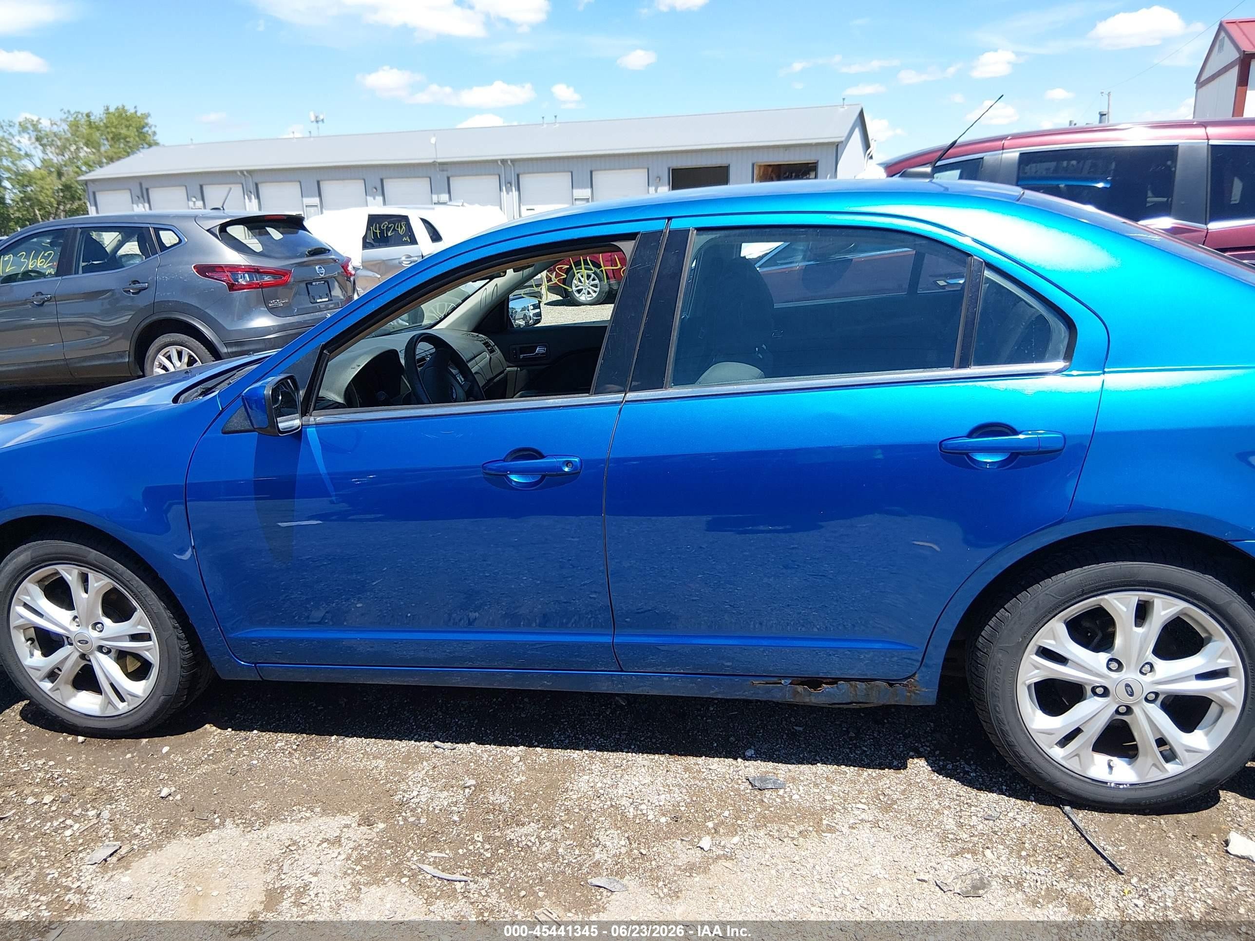 2012 Ford Fusion Se Blue vin: 3FAHP0HA1CR274491