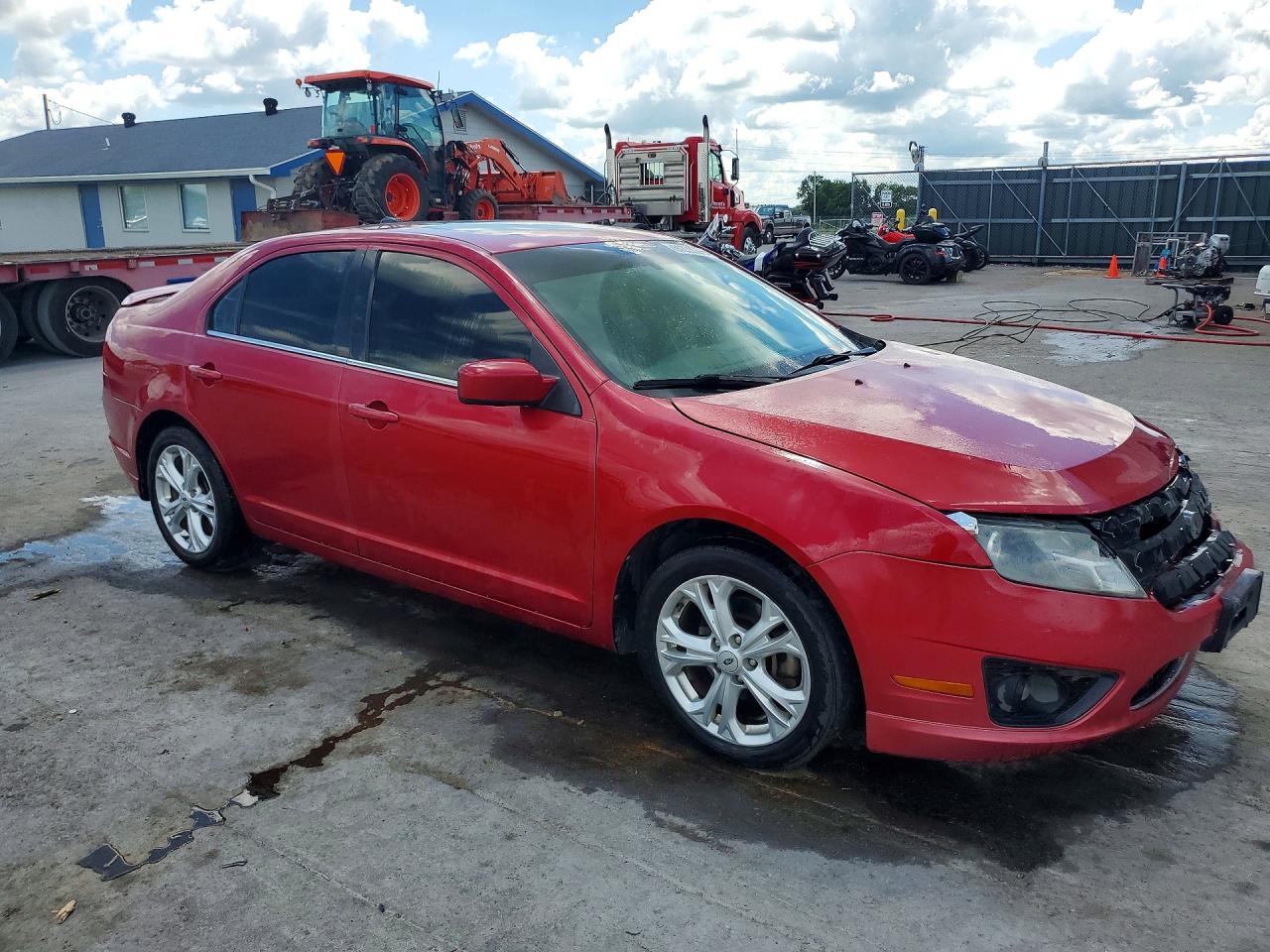 2012 Ford Fusion Se Red vin: 3FAHP0HA1CR283546